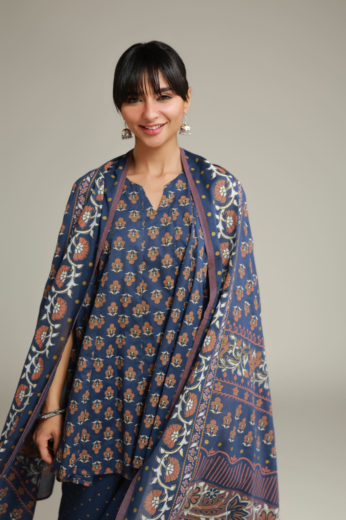 Printed Lawn Printed Lawn Dupatta - 1-26-228-A-F2-VG