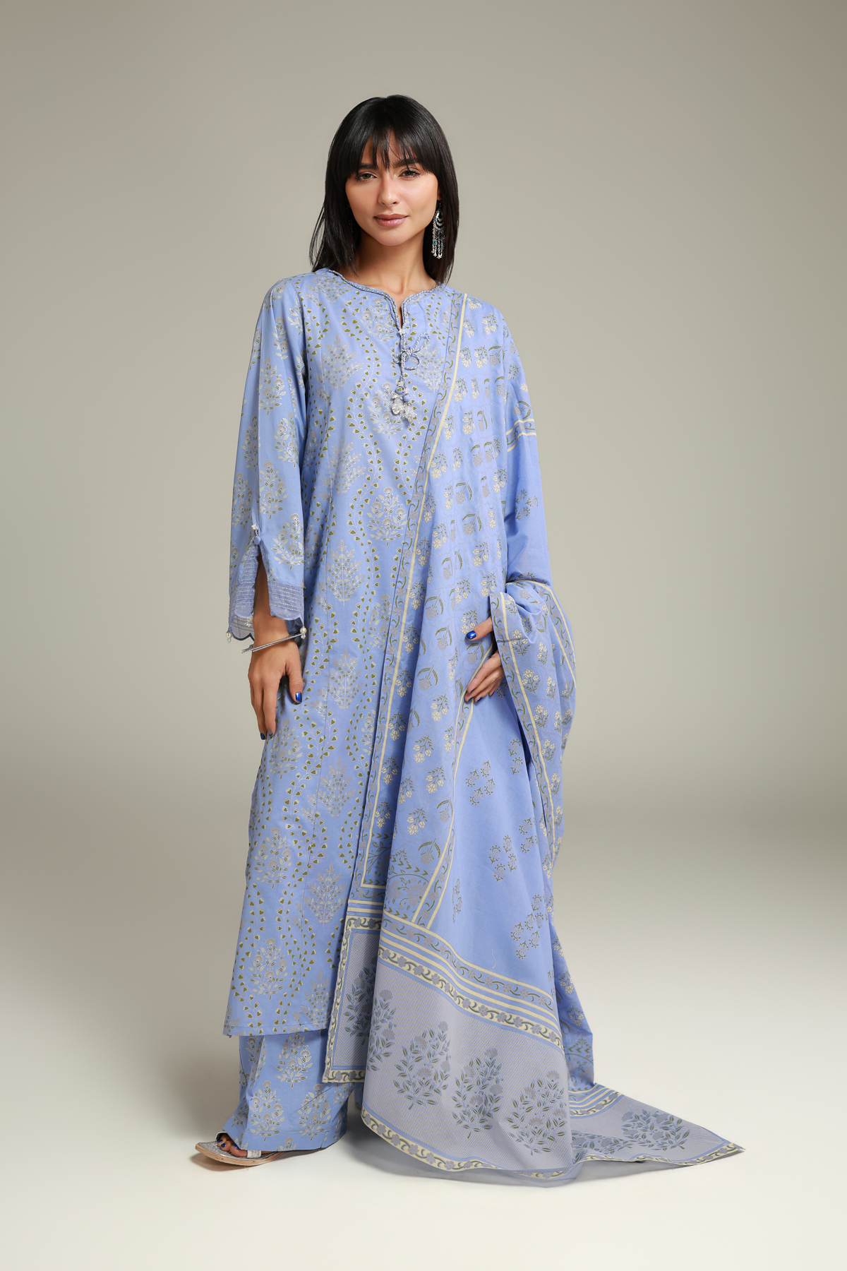 Printed Lawn Printed Lawn Dupatta - 26-02-1E13-06TA-VG