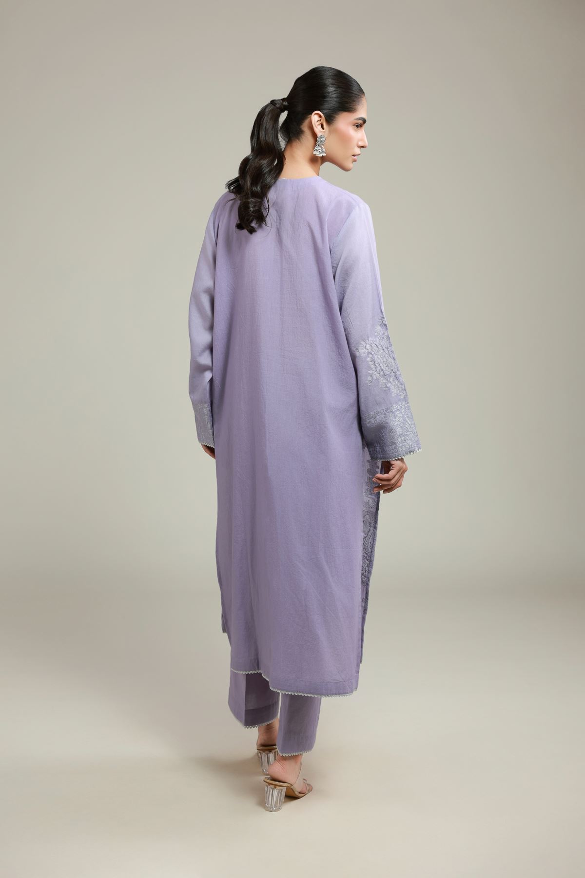 Dyed Jacquard Jacquard Tailored Set - 26-02-1E13-02TA-VG