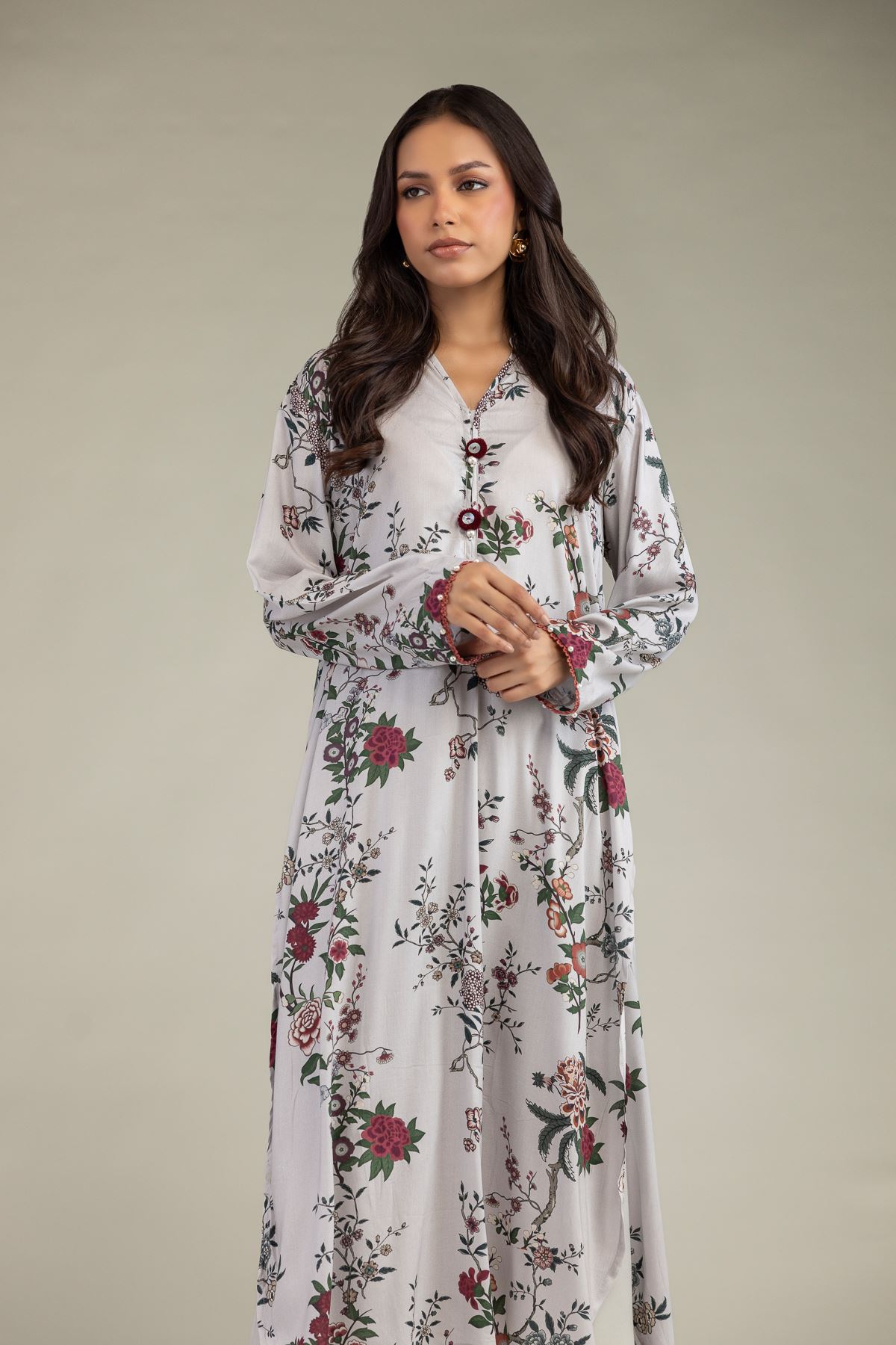 Printed Viscose Long Printed Kurta - 1-26-239-B-H2-VG