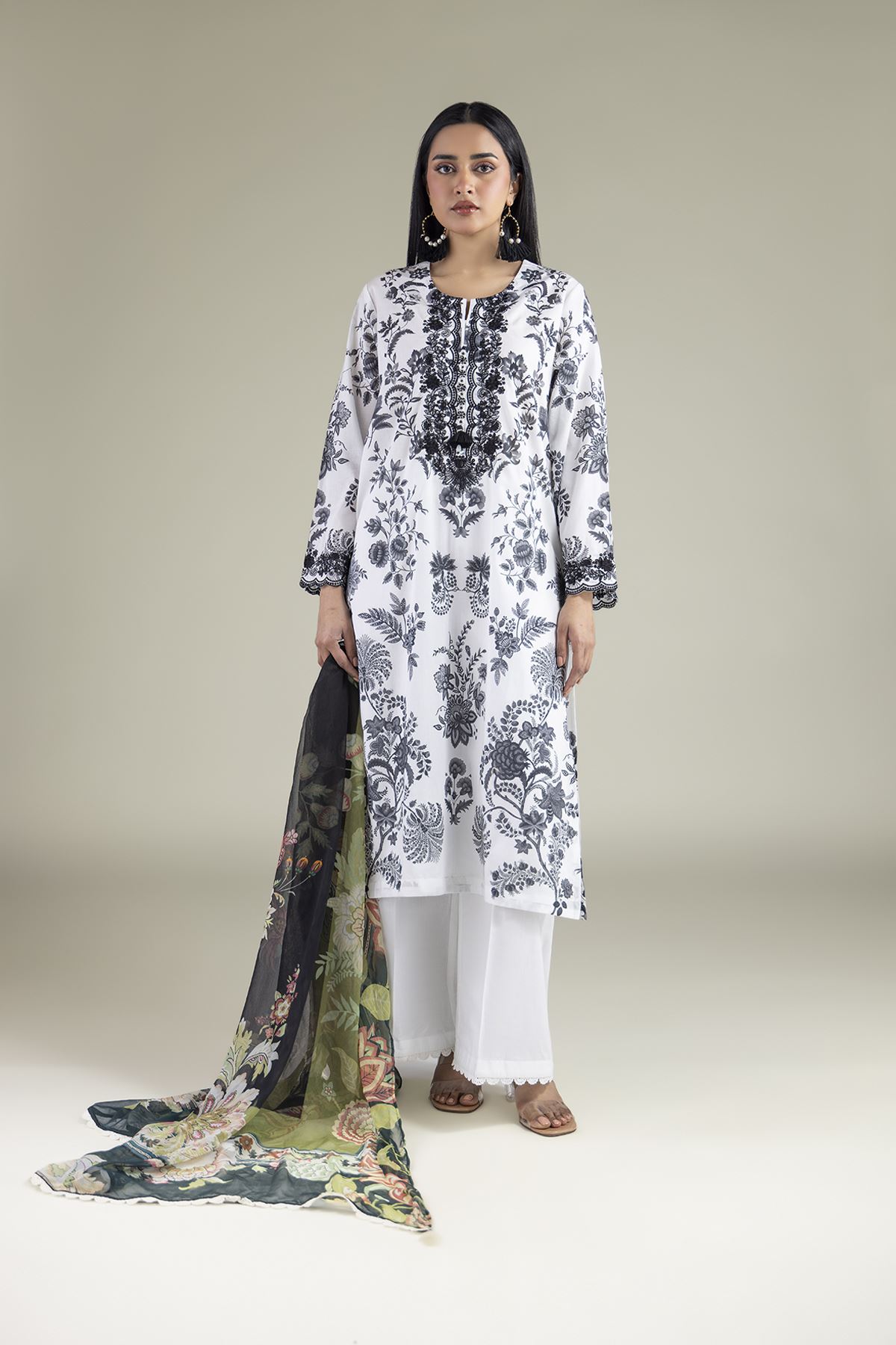 Embroidered Textured Lawn Tailored 3-Piece Lawn - T-A22-26-221FA1-VG