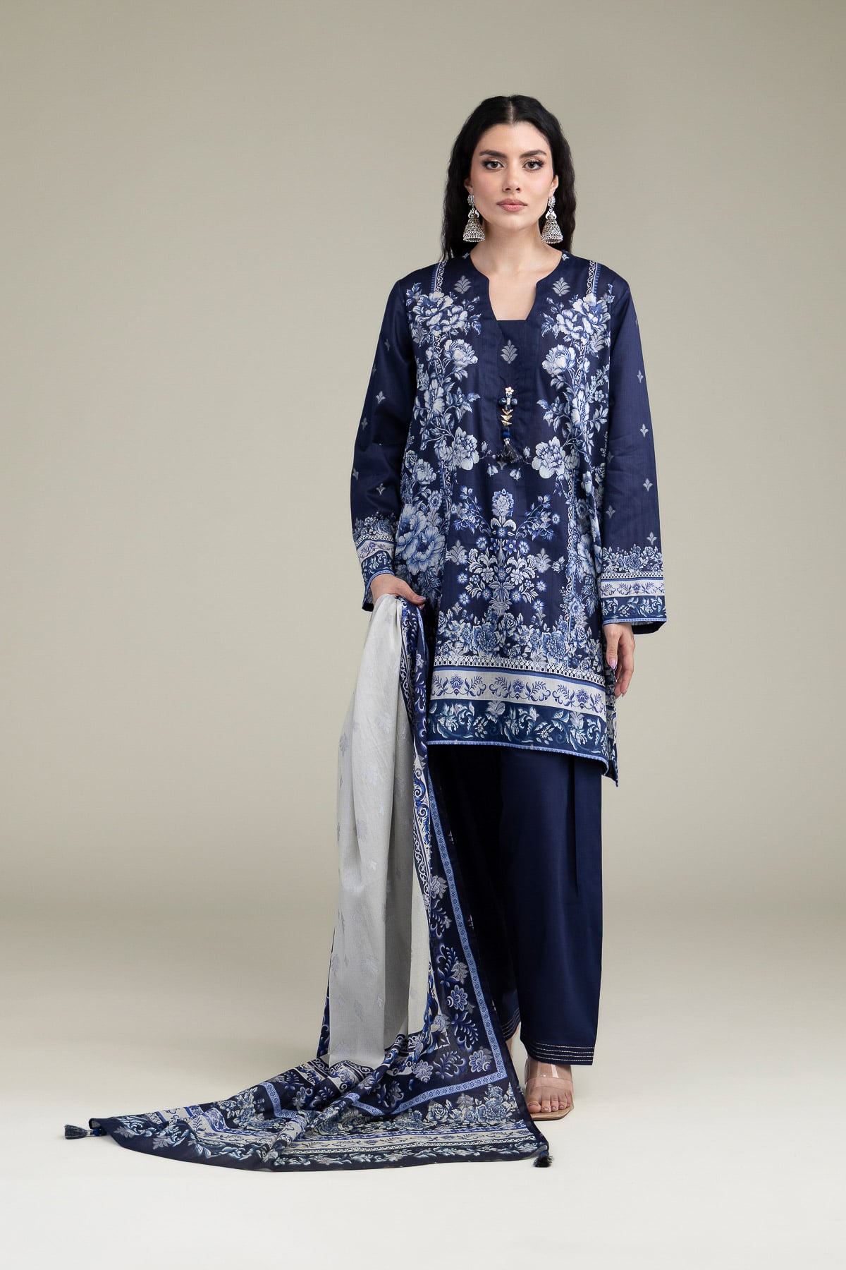 Printed Jacquard Fabrics 3 Piece - T-A33-26-207FD1-VG