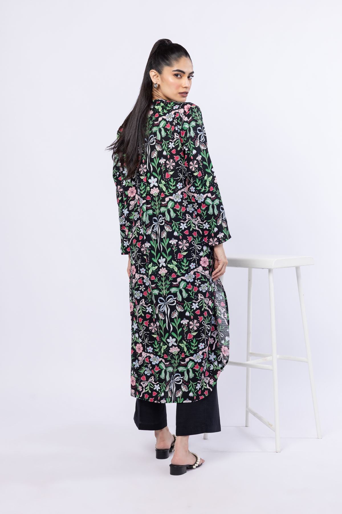Printed Cotton Dobby Kurta - 25-07-7E1-08BA-VG