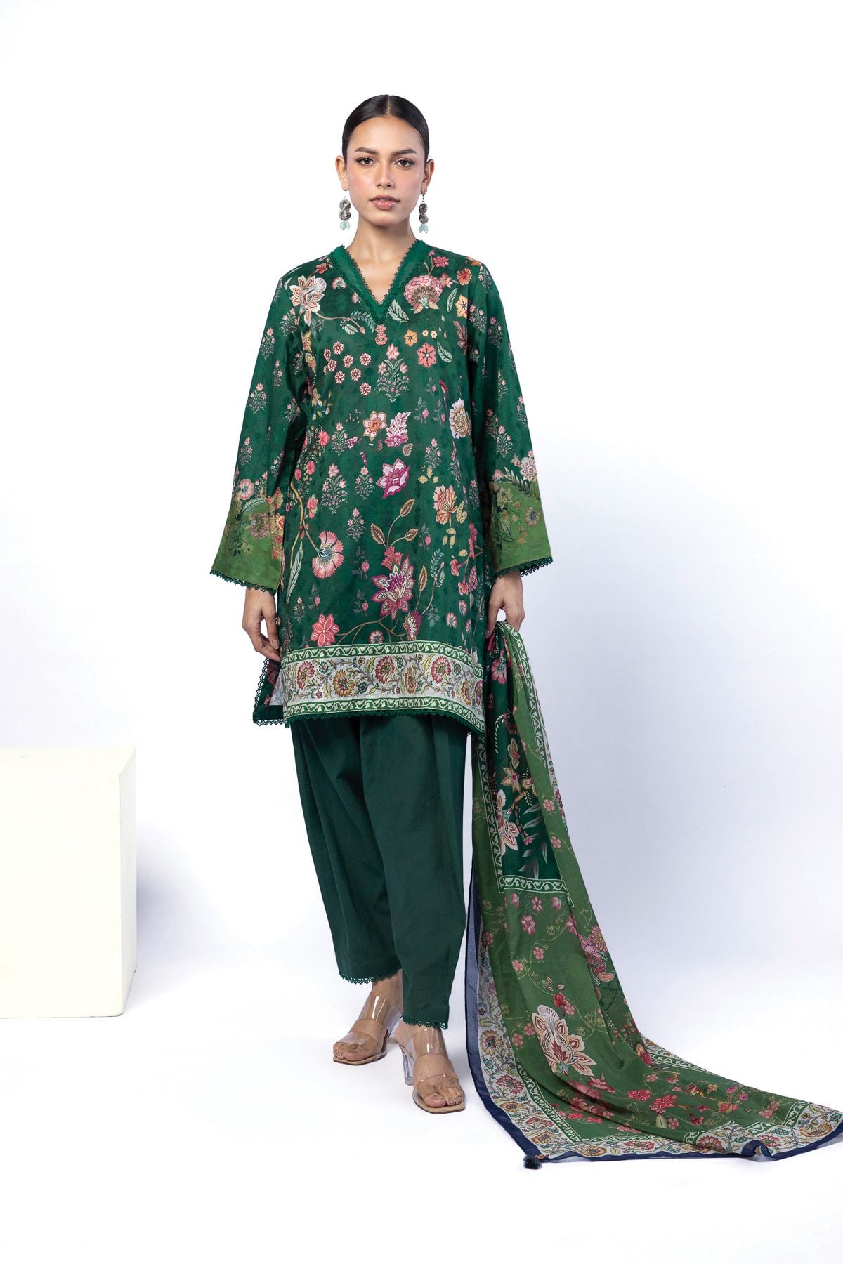 Printed Broshia Tailored 3 Piece - T-A22-26-101FF-VG