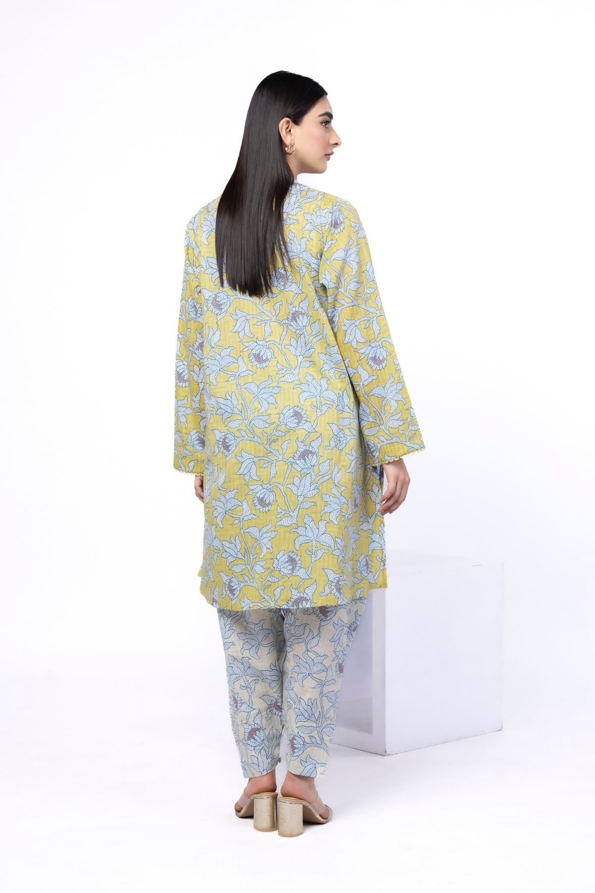 Printed Lawn Fabrics 2 Piece | Top and Bottom - A33-26-106FG-VG