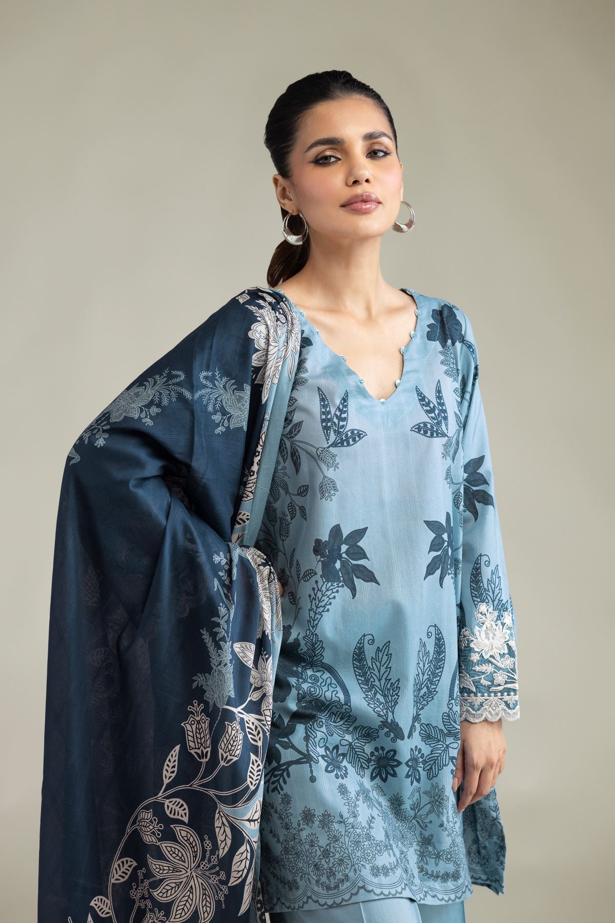 Embroidered Lawn Lawn Tailored 3-Piece - 1-26-102-A-F-VG