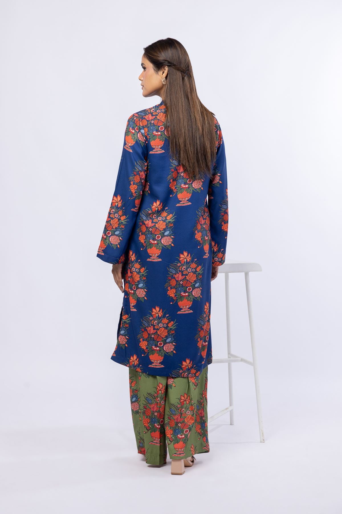 Printed Viscose Crepe Kurta - 25-09-9S1-01TA-VG