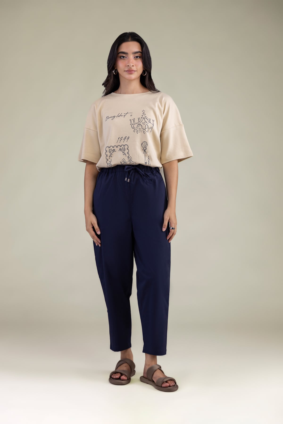 Dyed Stretch Twill Trousers - 1-26-102-A-F-VG
