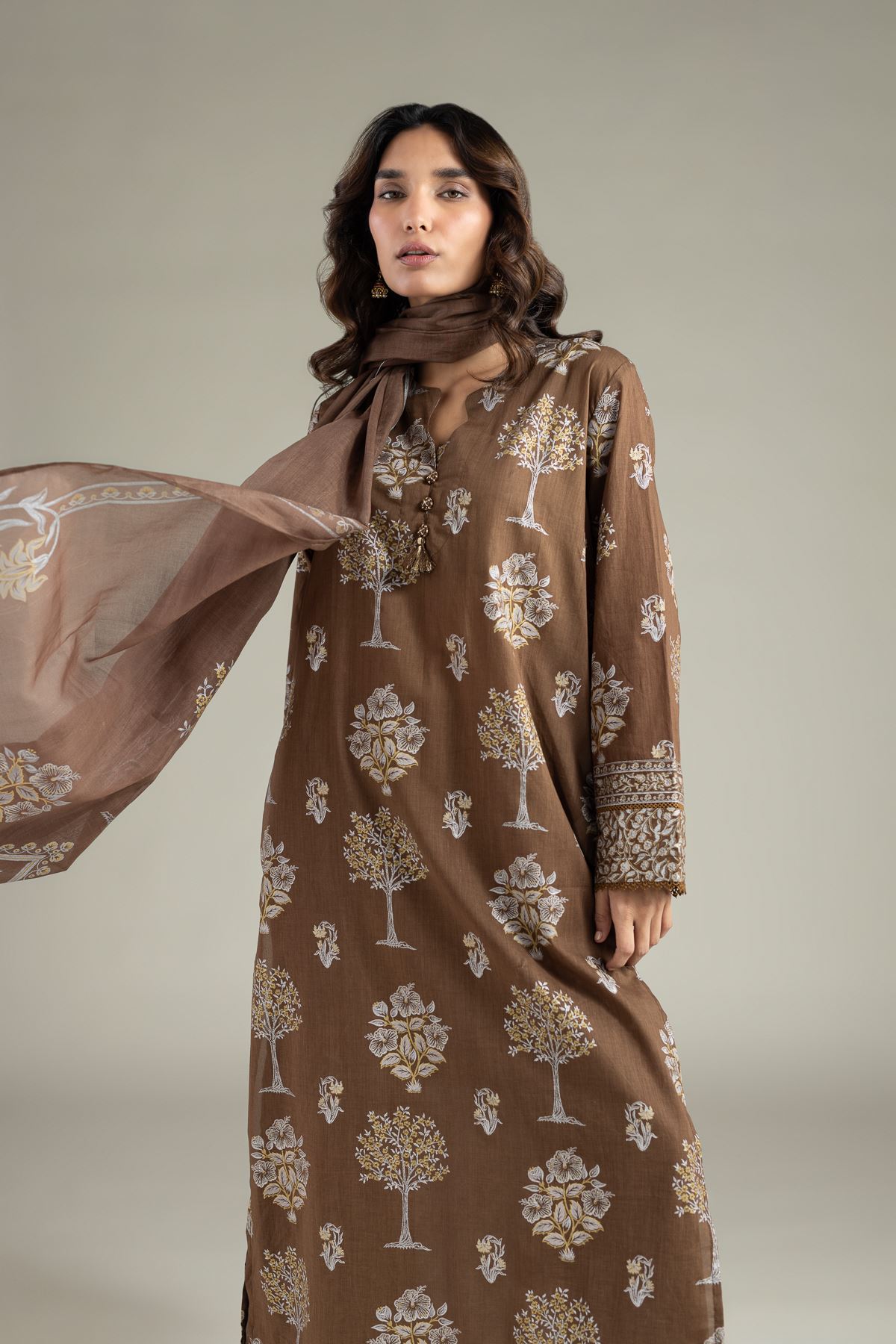 Printed Lawn Fabrics 3 Piece - CA41A-VG