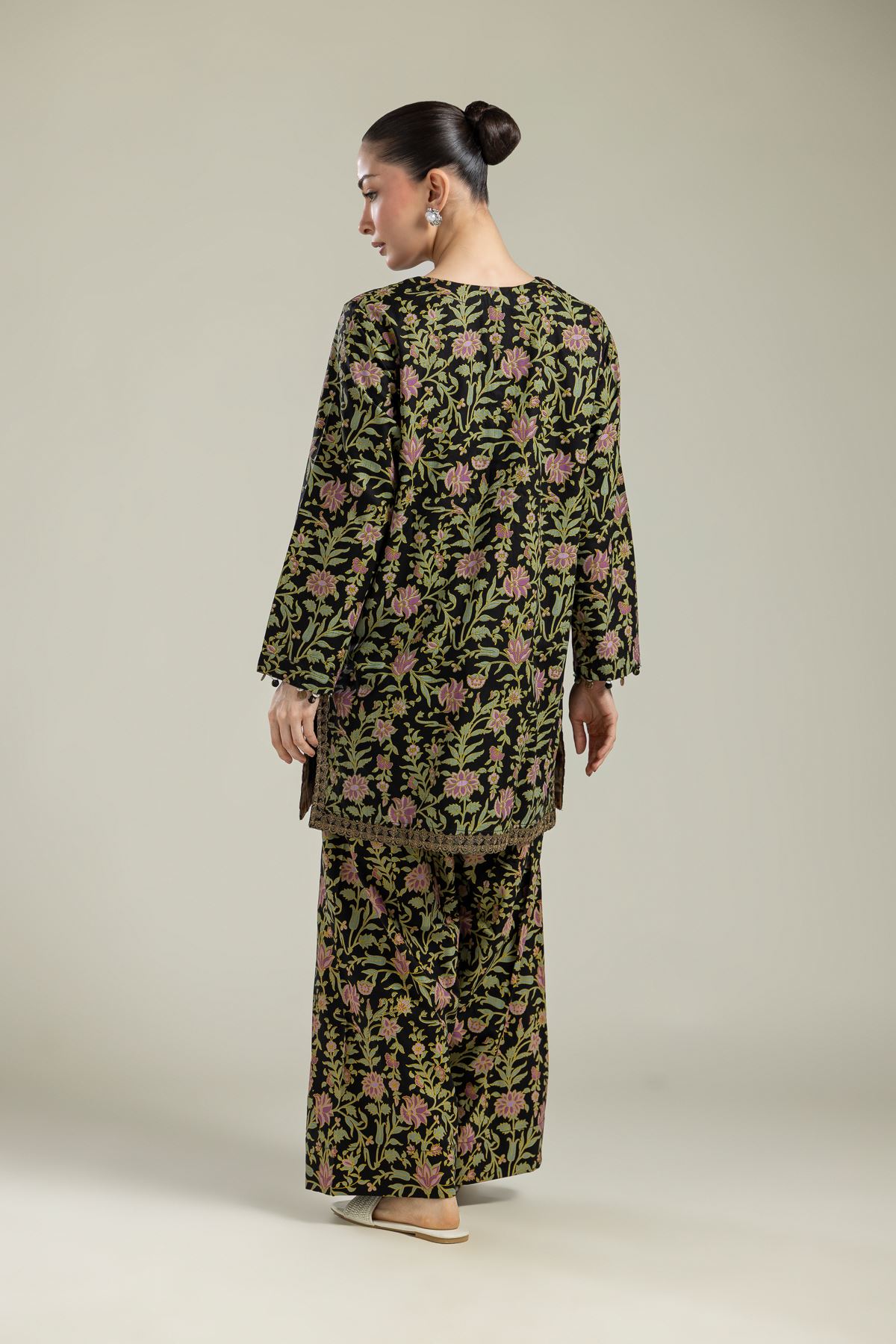 Raw Silk 2-Piece Co-ord Set - 1-26-134-A-G-VG
