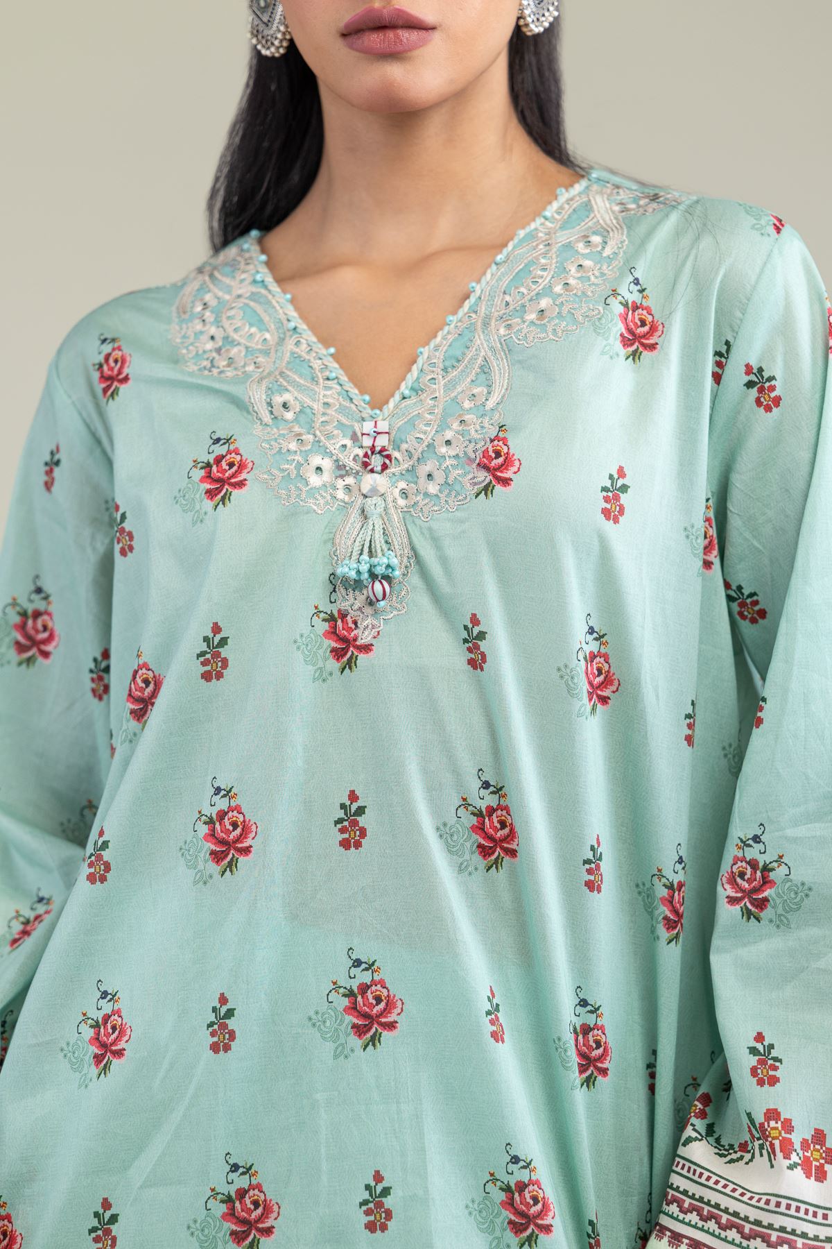 Embroidered Lawn Lawn 2-Piece Tailored - 1-26-224-B-E2-VG