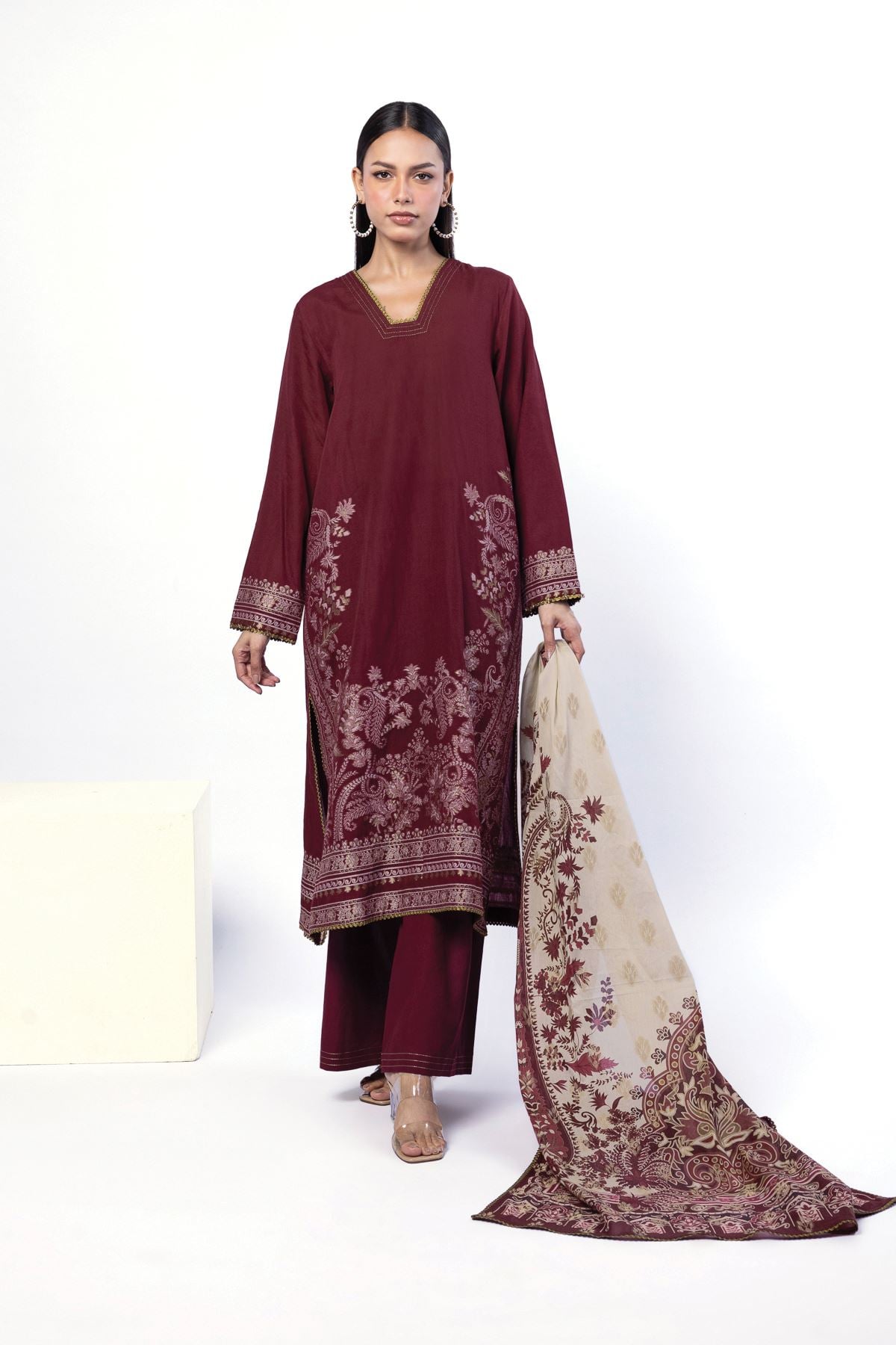 Dyed Jacquard Fabrics 3 Piece - A22-26-121FC1-VG