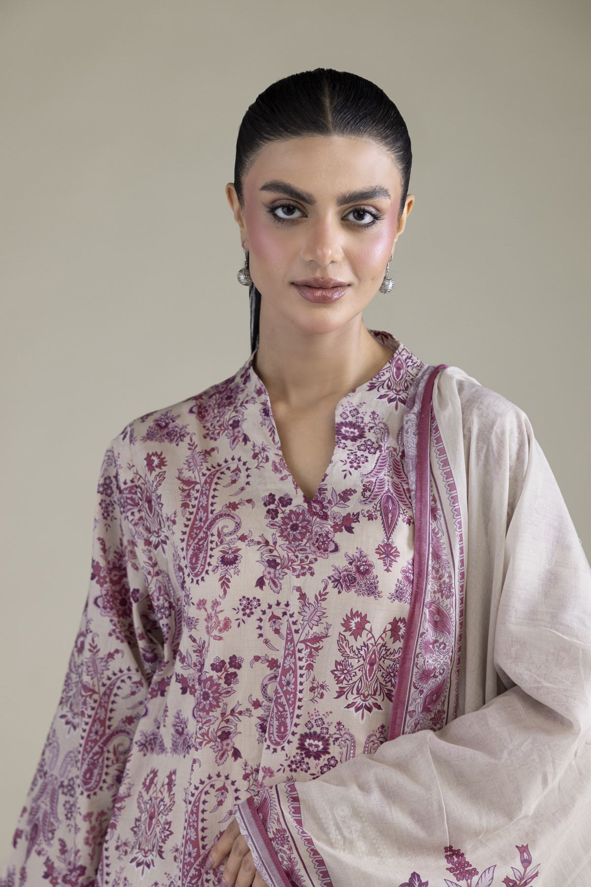 Embroidered Cambric Fabrics 3 Piece - A33-26-204FC1-VG