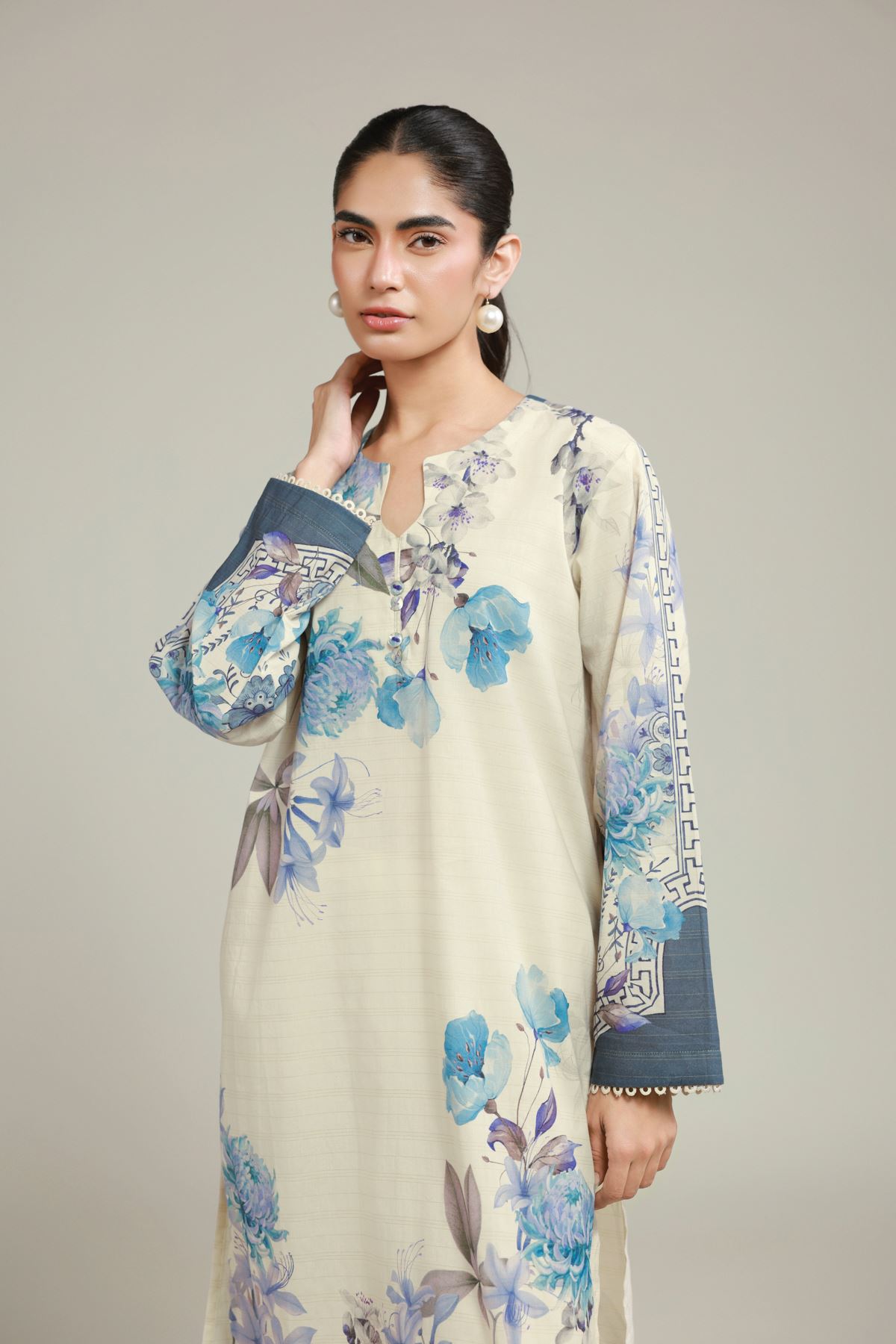 Printed Messuri Floral Tailored Set - T-A22-26-114FA2-VG