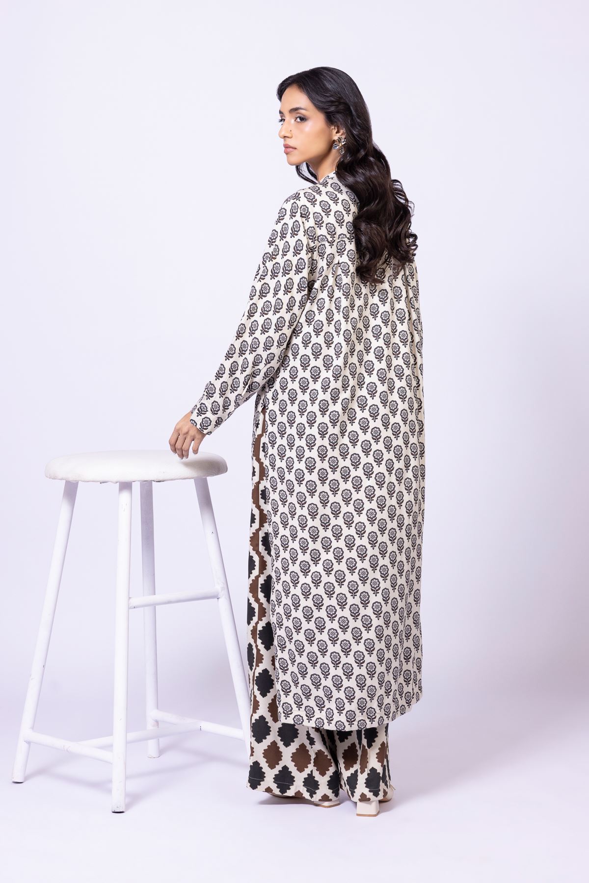 Printed Marina Kurta - 25-10-11E9-05TA-VG