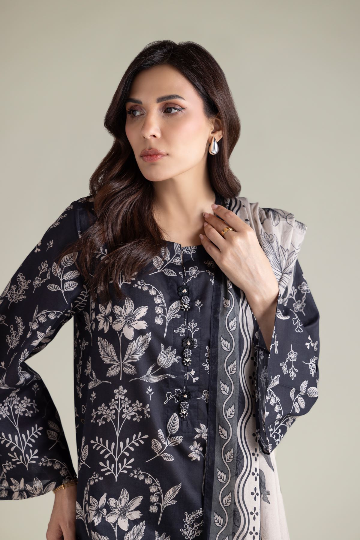 Printed Lawn Lawn Tailored 3-piece - T-A11-26-110FB1-VG
