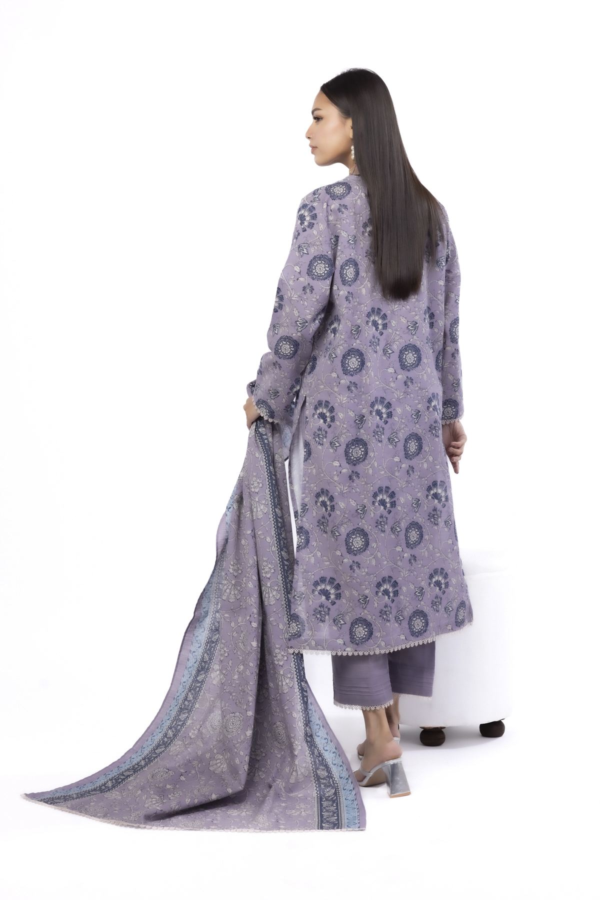 Printed Khaddar Fabrics 3 Piece - MT23A-VG