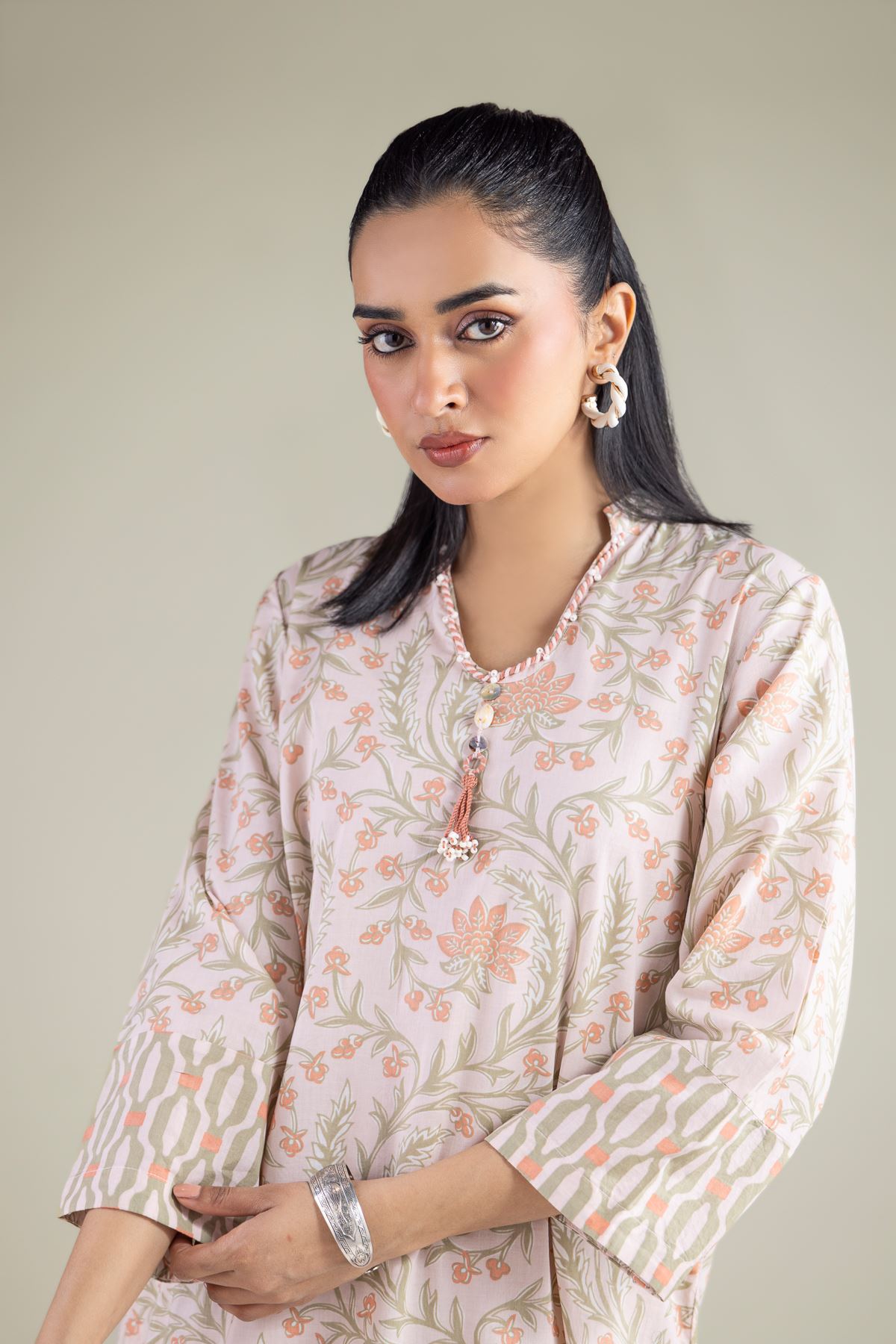 Printed Cambric Printed Cambric Kurta - 1-26-147-A-F-VG