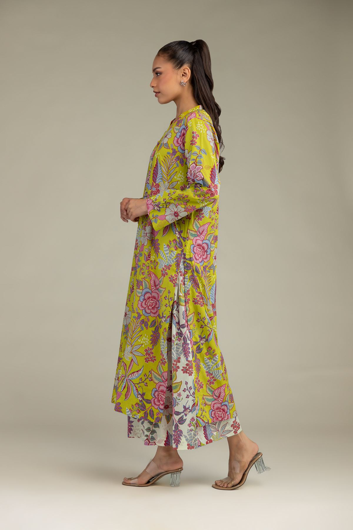 Printed Cambric Floral Cambric Pants - 1-26-242-B-E1-VG