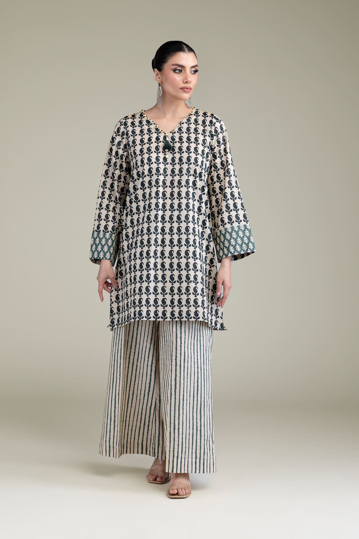 Printed Cambric Cambric Pants - 1-26-209-A-H2-VG
