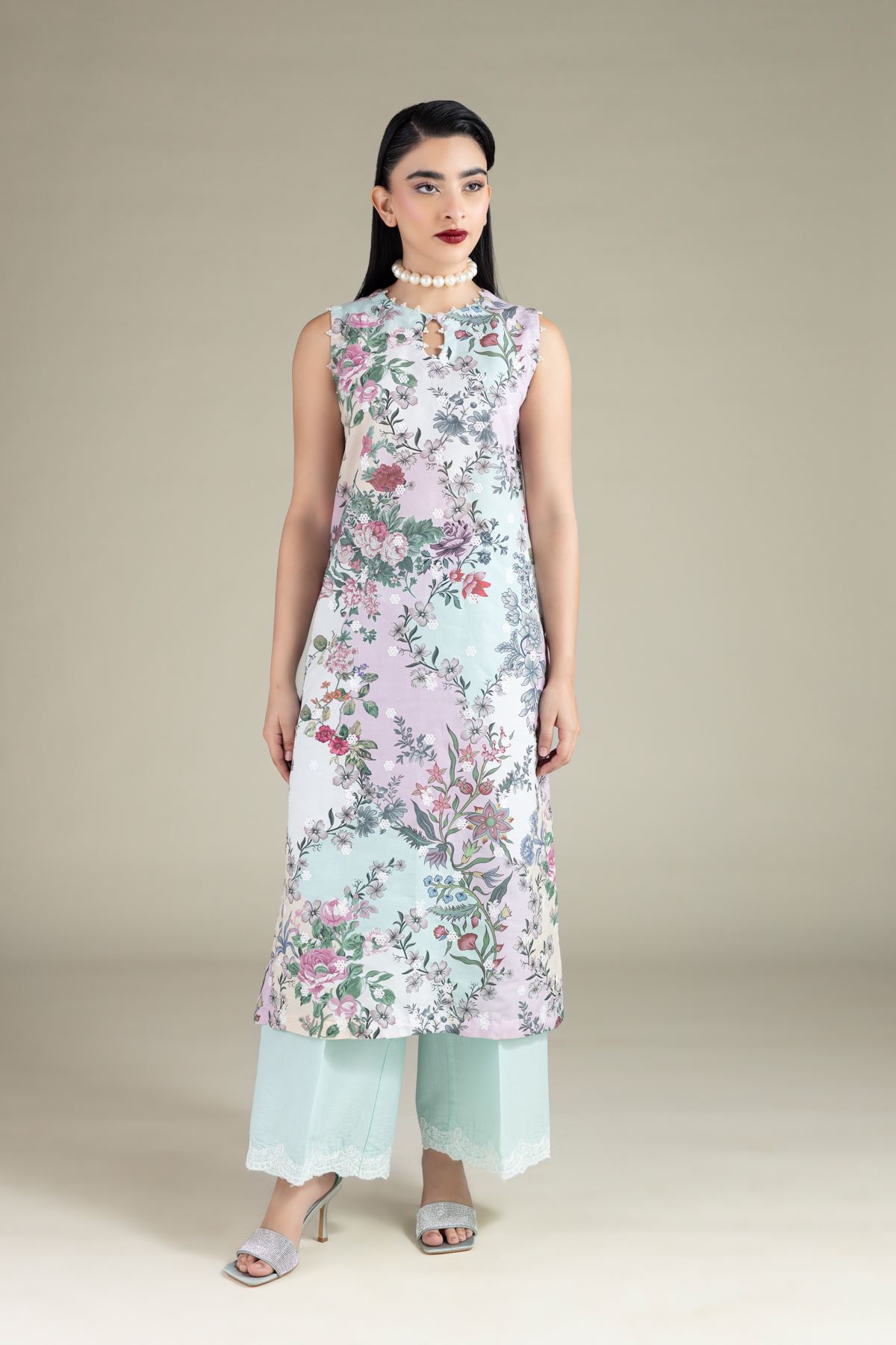 Embroidered Mesuri Kurta - 1-26-108-A-F-VG