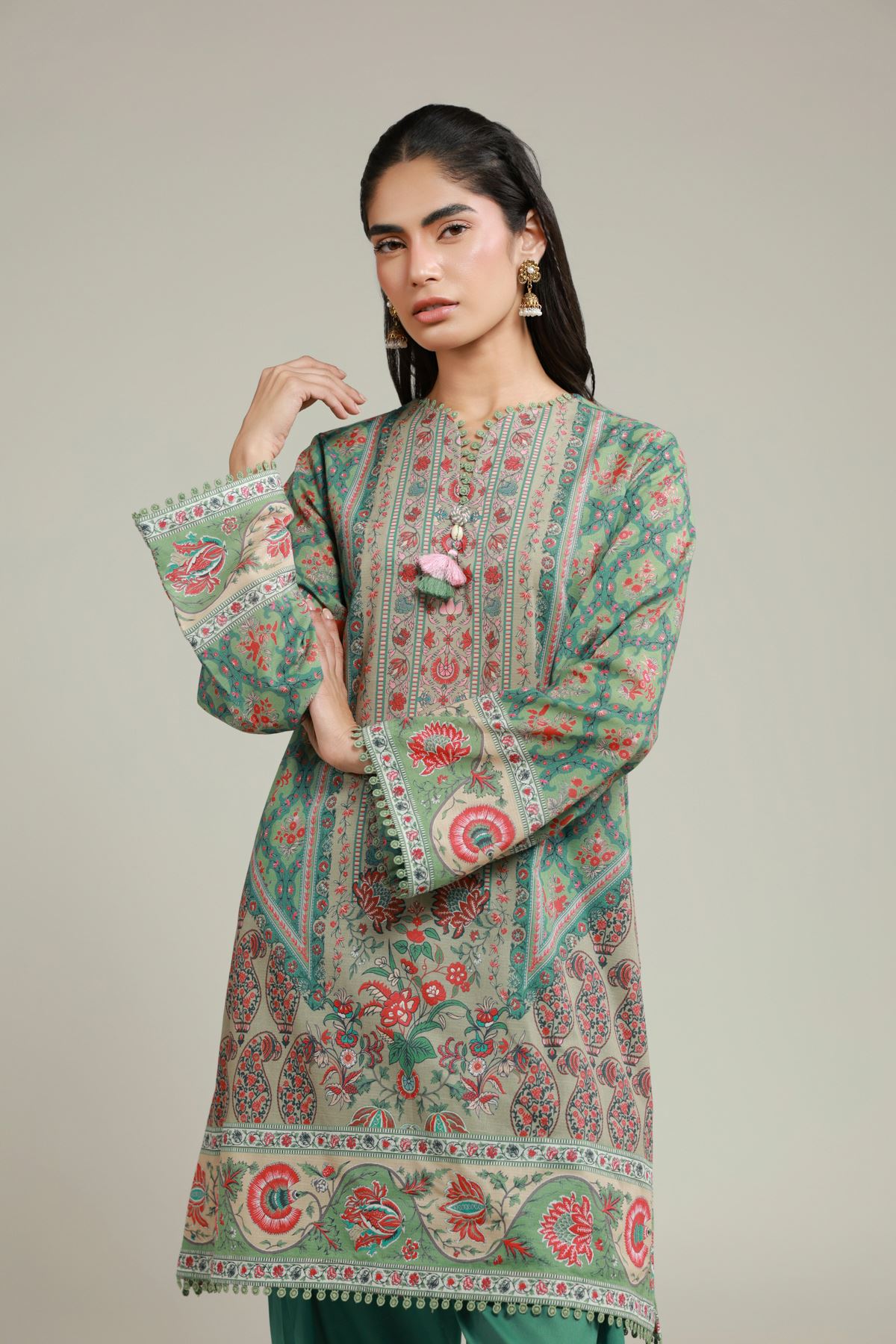 Printed Cambric Fabrics 2 Piece | Top and Bottom - A112-26-102EB2-VG