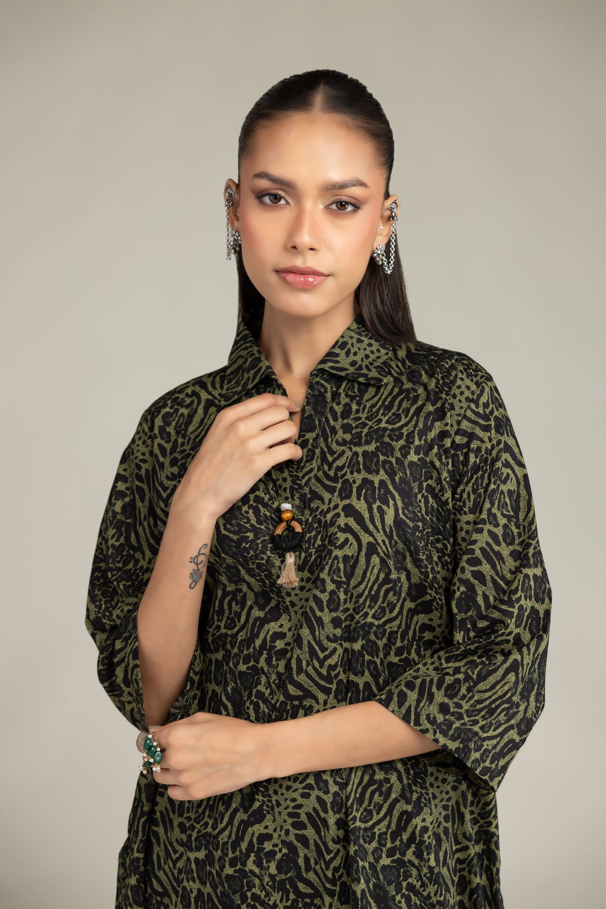 Printed Cambric Printed Cambric Kurta - 1-26-234-A-I1-VG