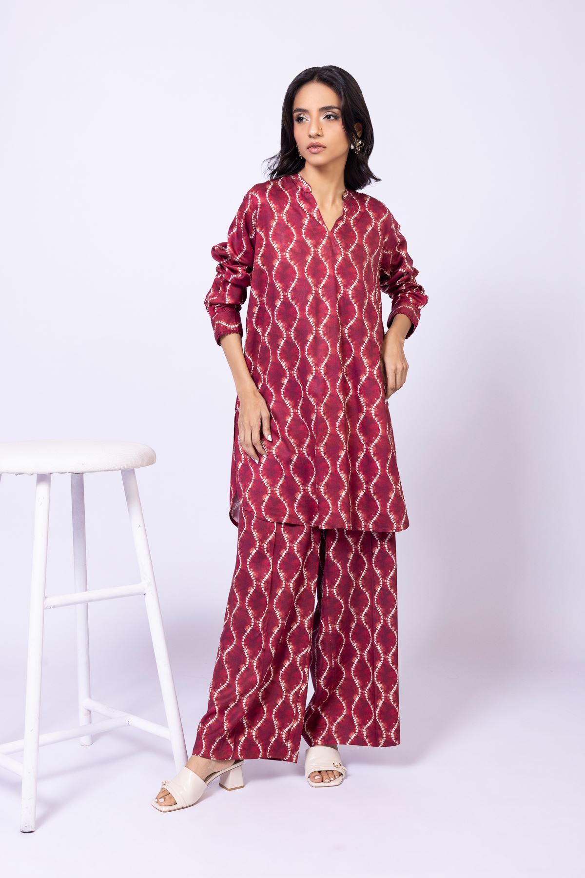 Printed Marina Pants - 25-09-10E8-07TA-VG