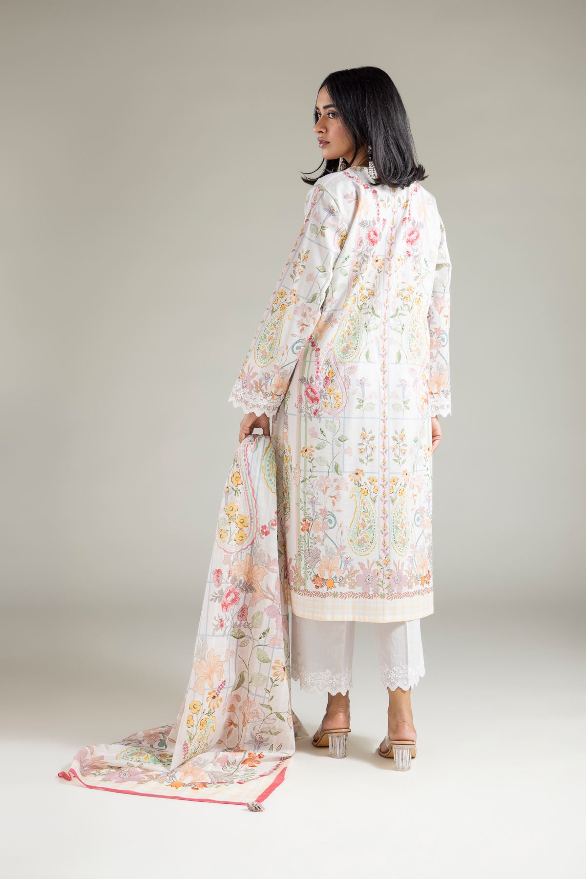 Embroidered Textured Lawn Tailored Lawn Set - 1-26-142-A-F-VG