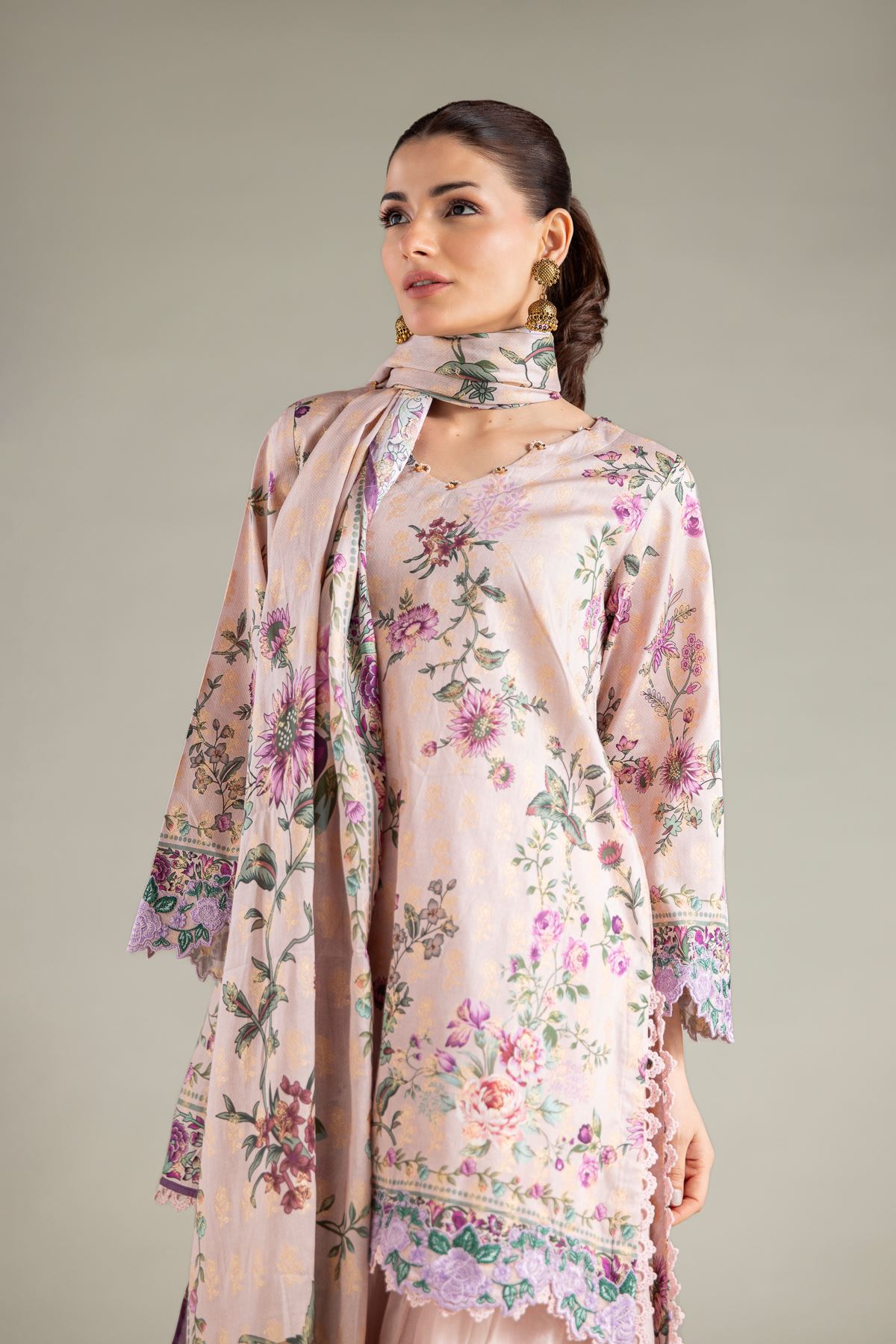 Embroidered Jacquard Jacquard 3-Piece Tailored - T-A11-26-104FF1-VG
