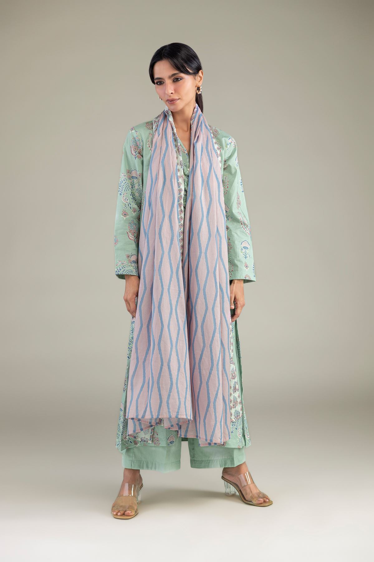 Printed Lawn Printed Lawn Dupatta - 1-26-102-A-F-VG