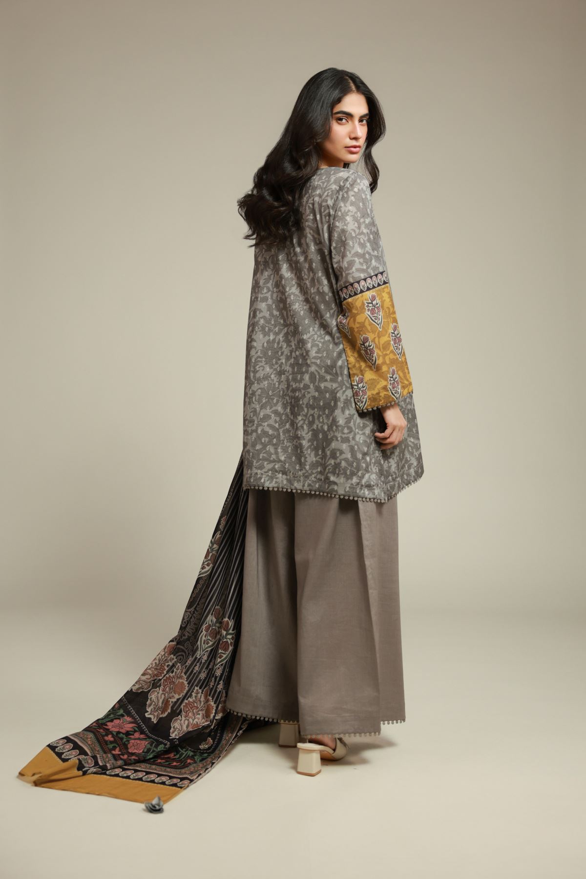 Printed Cambric Cambric Tailored 3-Piece - T-A22-26-110FF2-VG