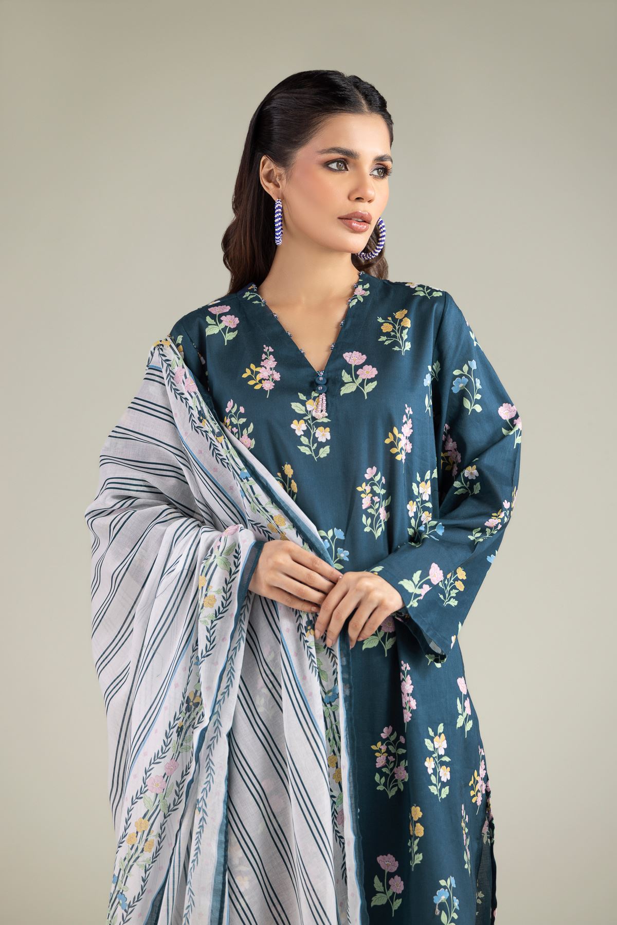 Printed Lawn Fabrics 3 Piece - A11-26-104FA1-VG