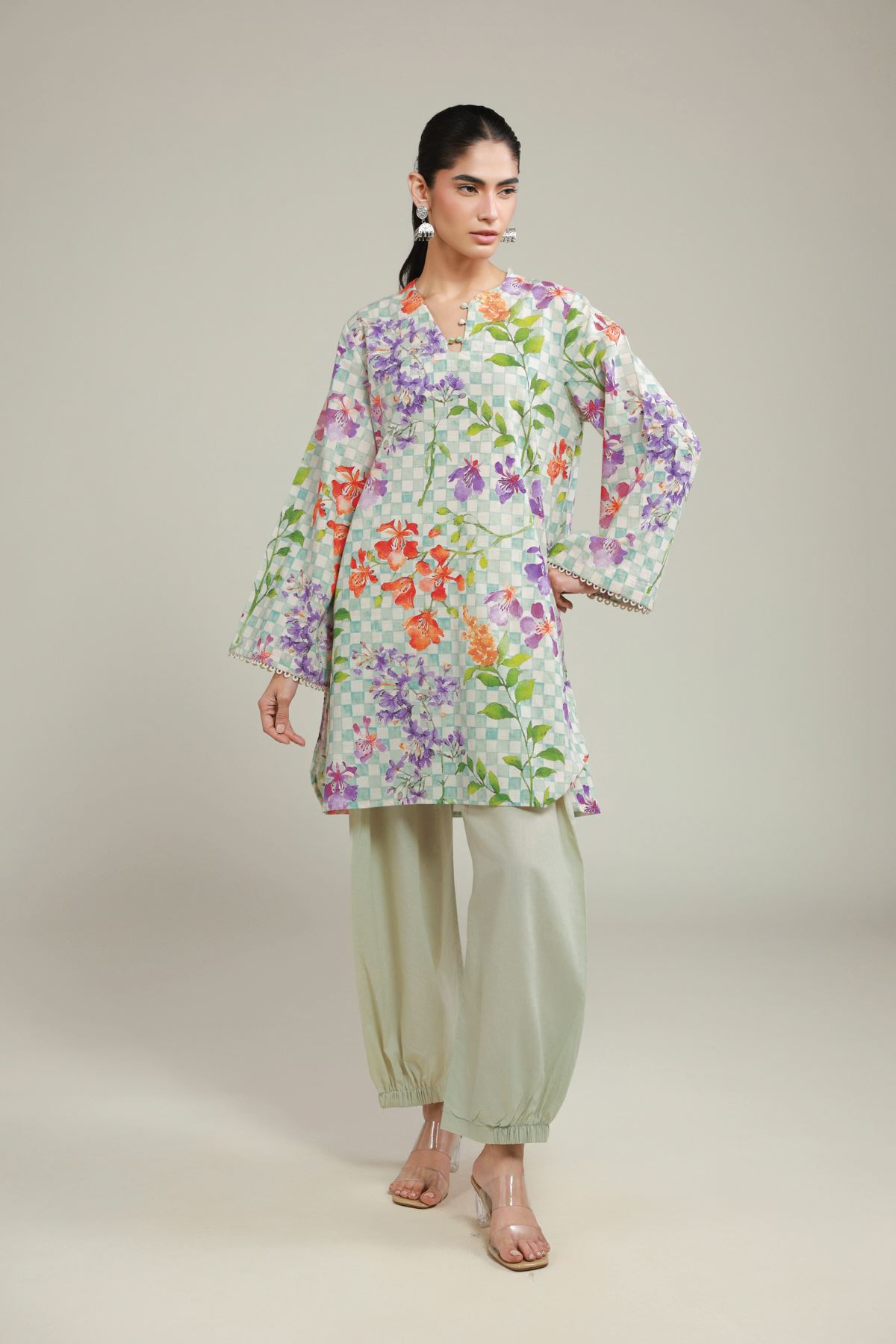 Printed Messuri Floral Tailored Set - 8-26-205-A-D1-VG