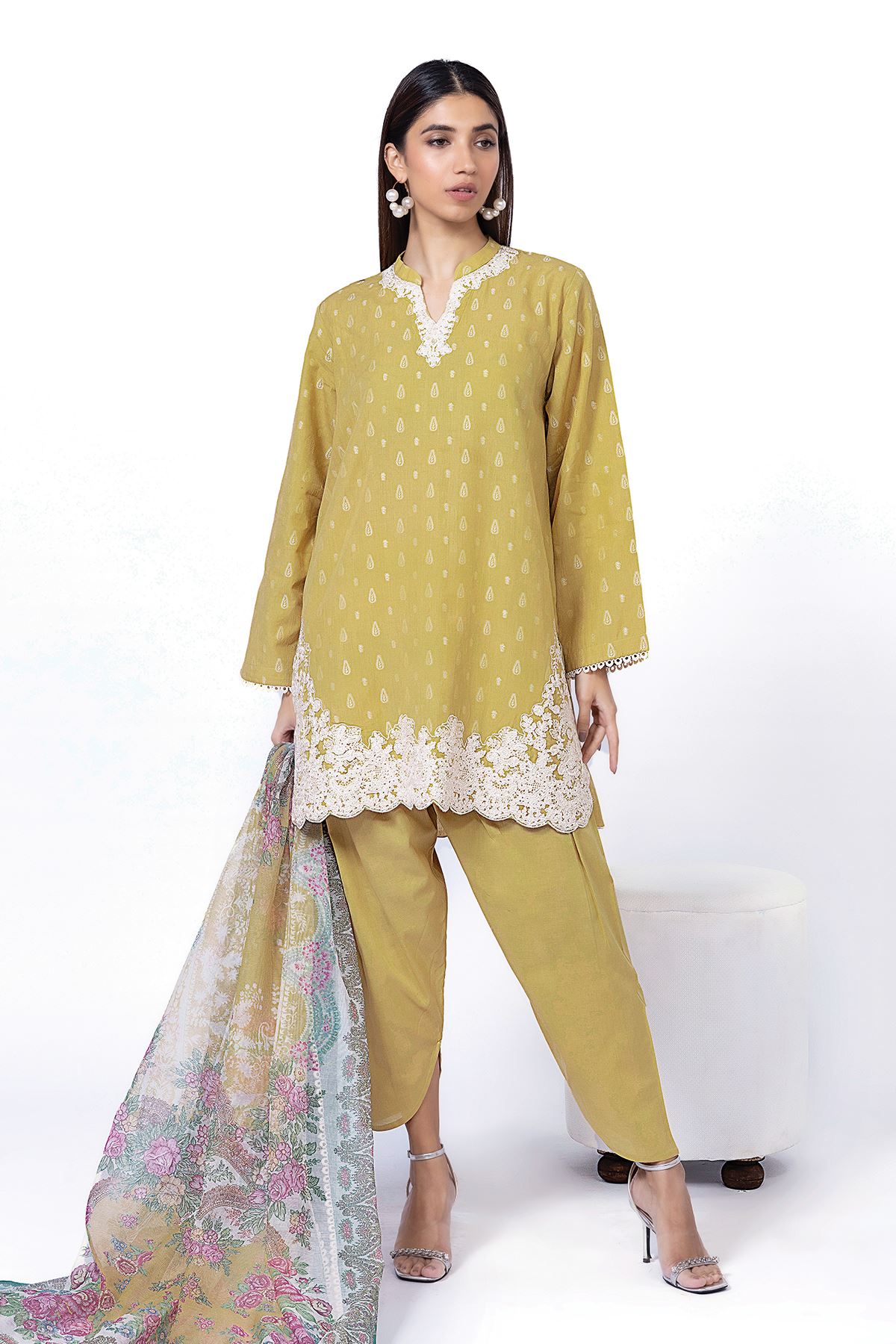 Buy Fabrics 3 Piece | 0.0 N/A | SDJN04A-VG_MULTI | Khaadi Pakistan