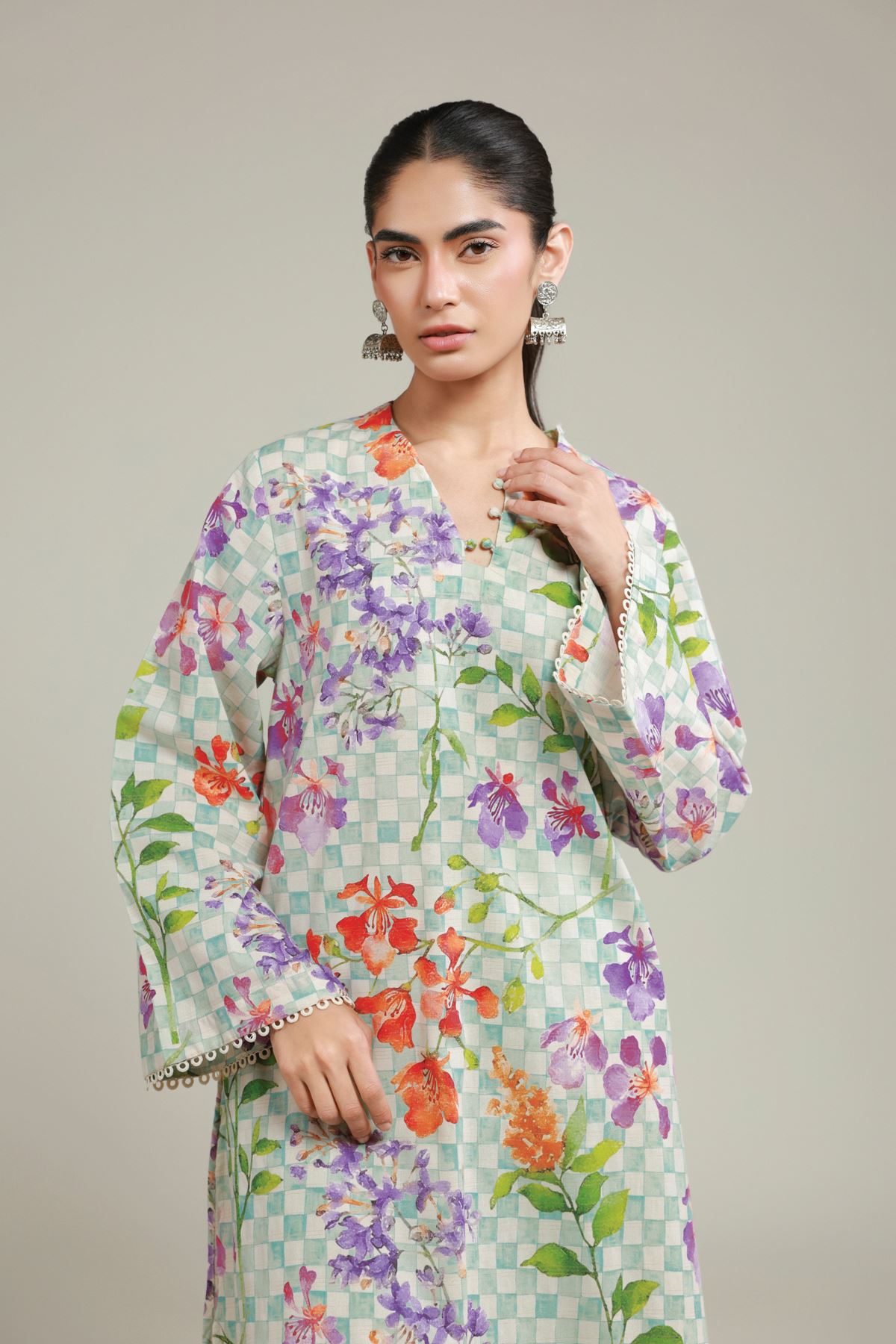 Printed Messuri Floral Tailored Set - 8-26-205-A-D1-VG