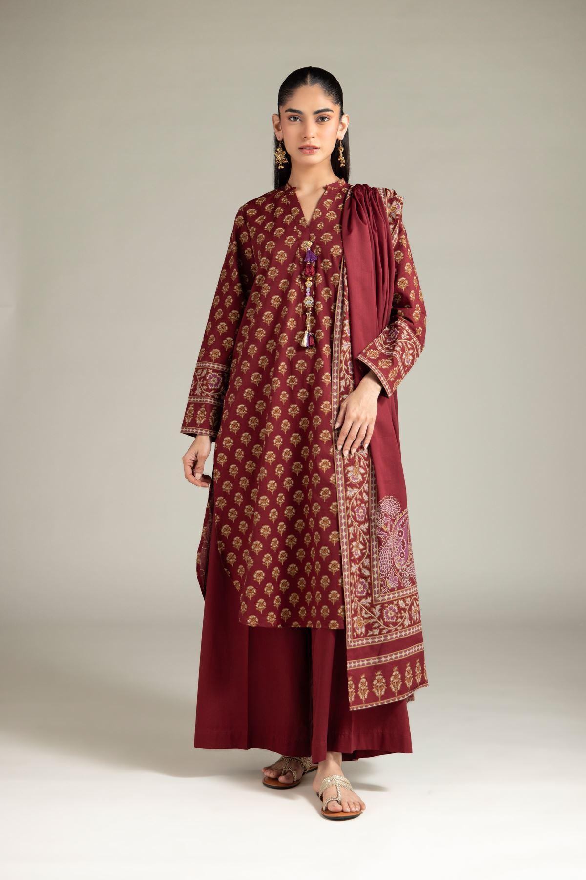Lawn Dupatta - 1-26-125-A-B-VG