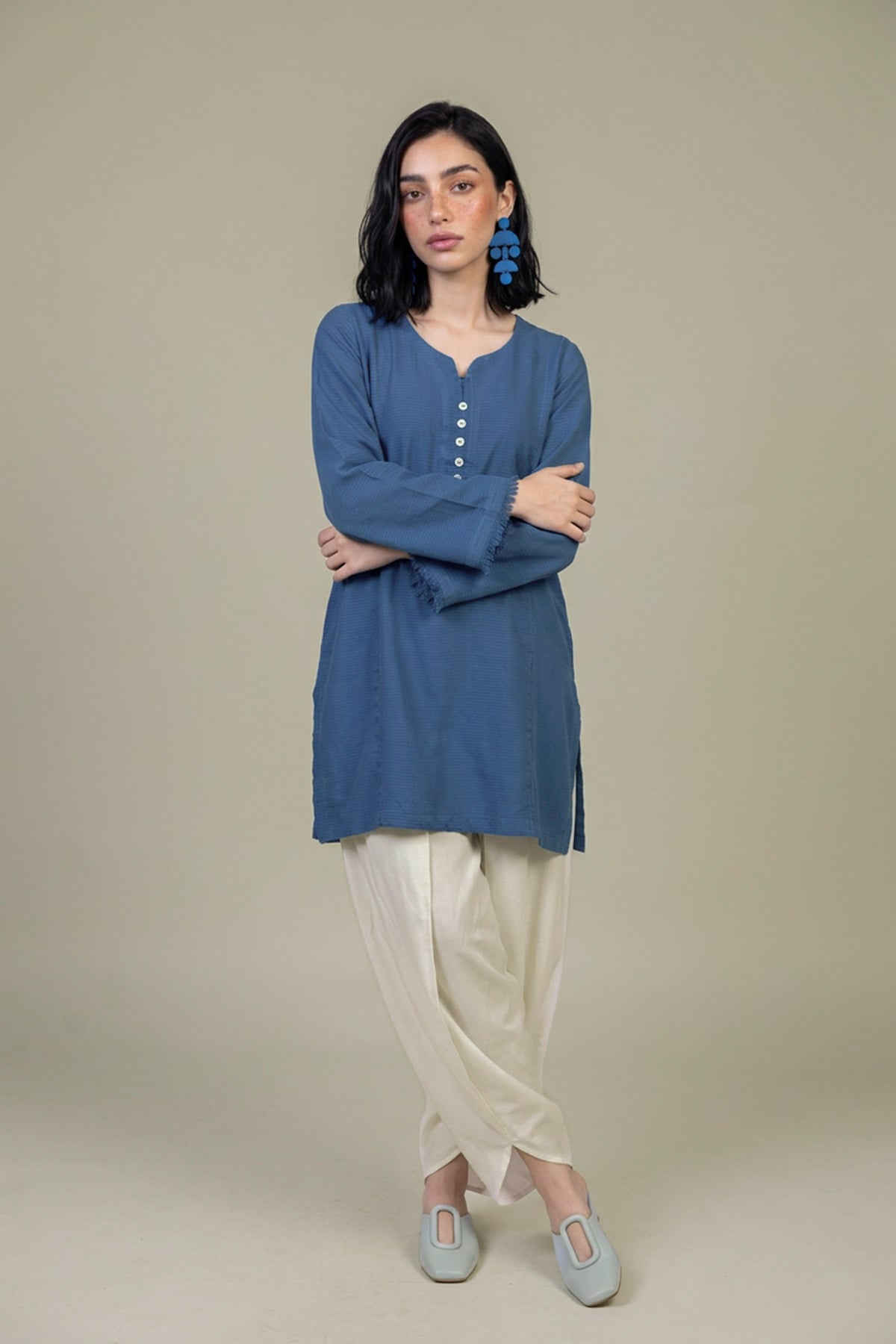 Dyed Viscose Solid Viscose Shalwar - 1-26-407-A-A1-VG