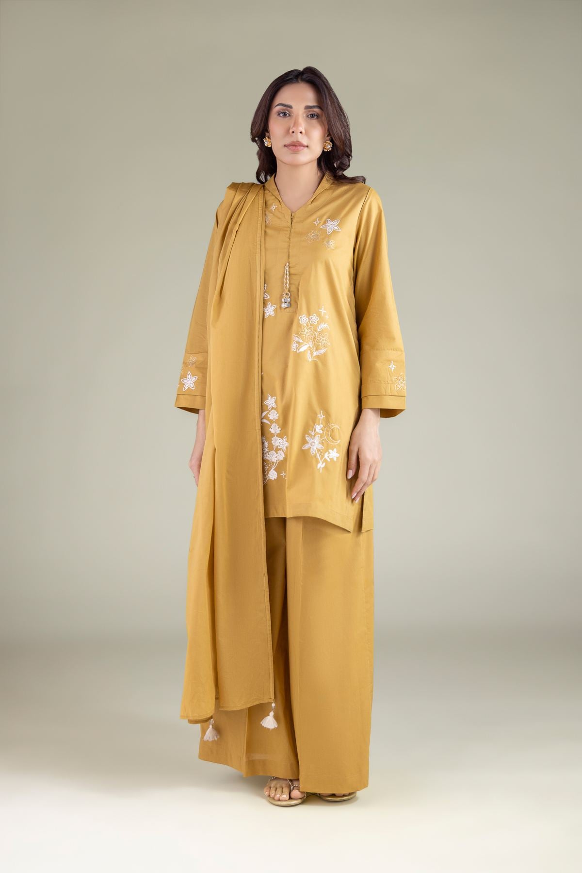 Embroidered Lawn Dupatta - 1-26-117-A-D-VG