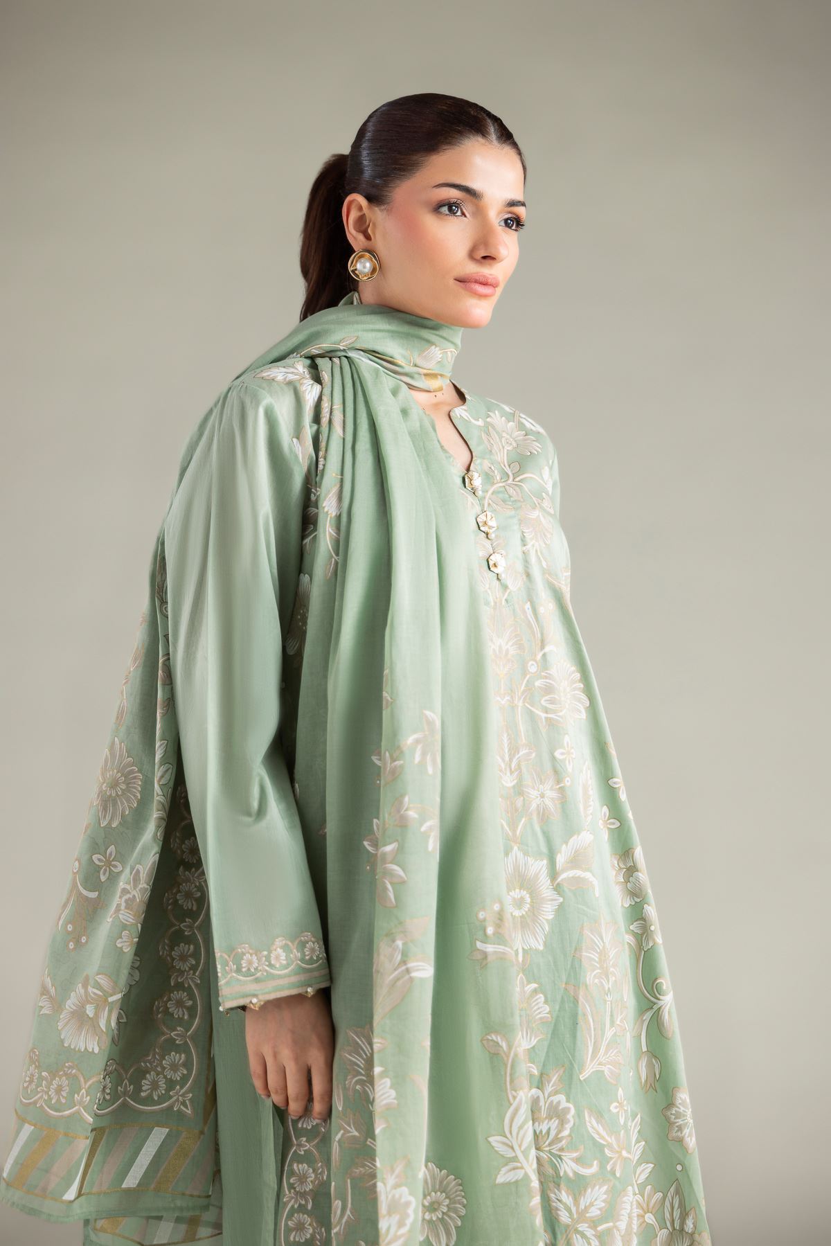 Printed Lawn Tailored 3-Piece Lawn - T-A22-26-210FH2-VG