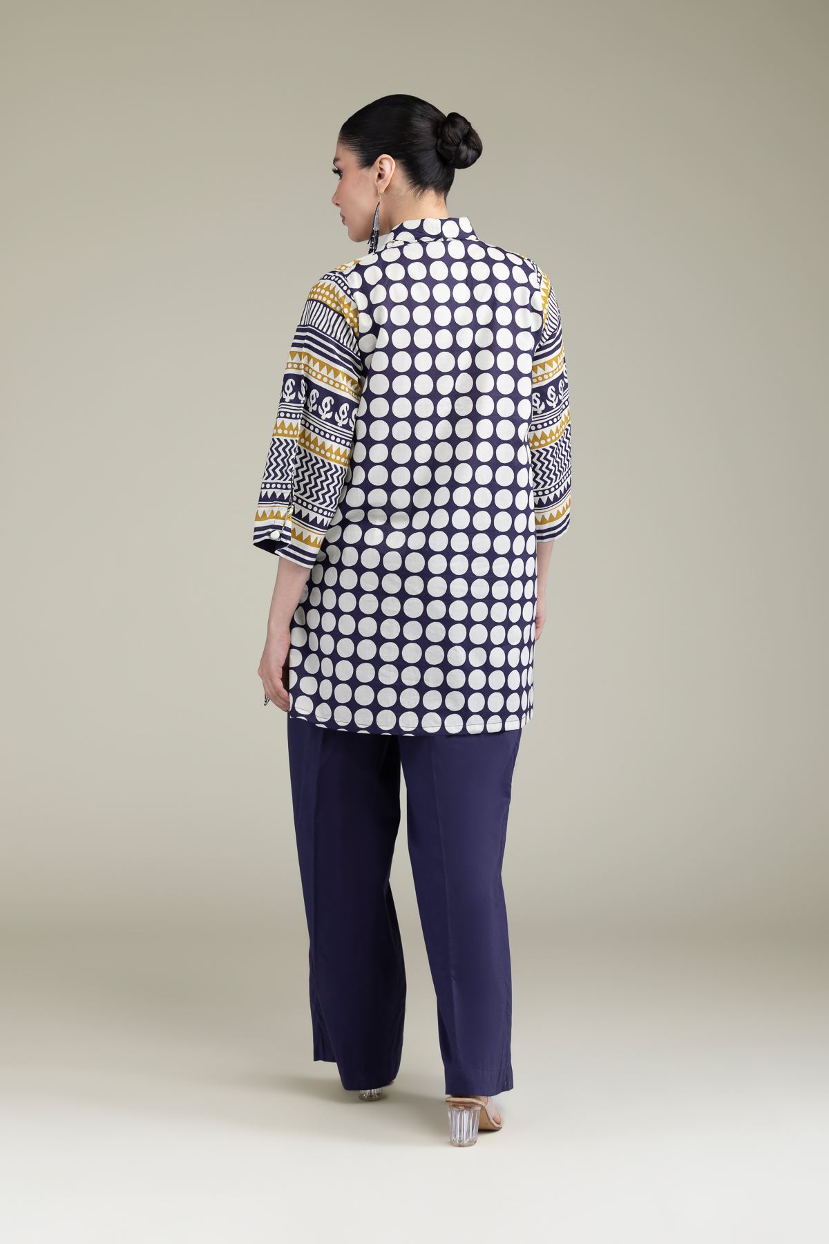 Printed Cambric Short Cambric Kurta - T-A11-26-105FC1-VG