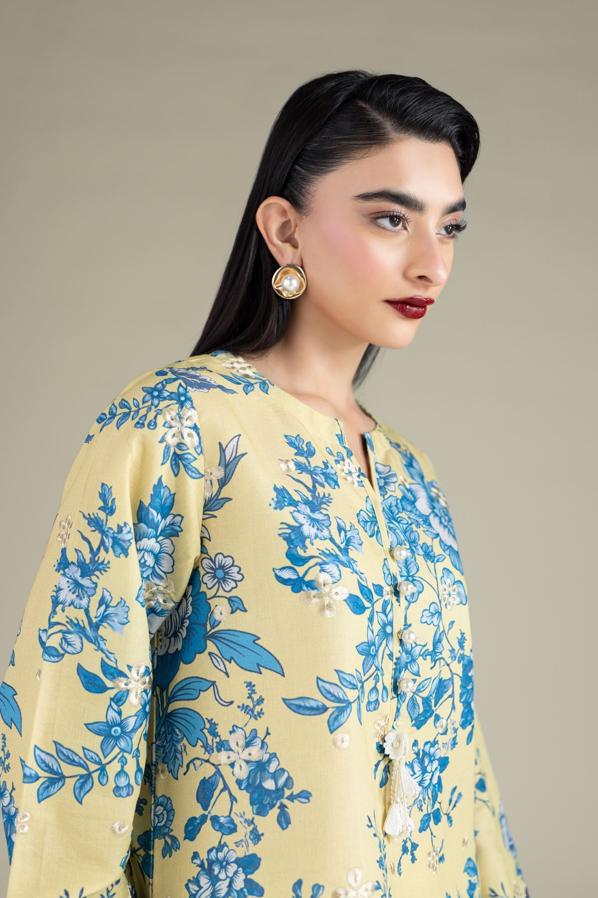 Embroidered Mesuri Kurta - 25-12-12S4-12TA-VG