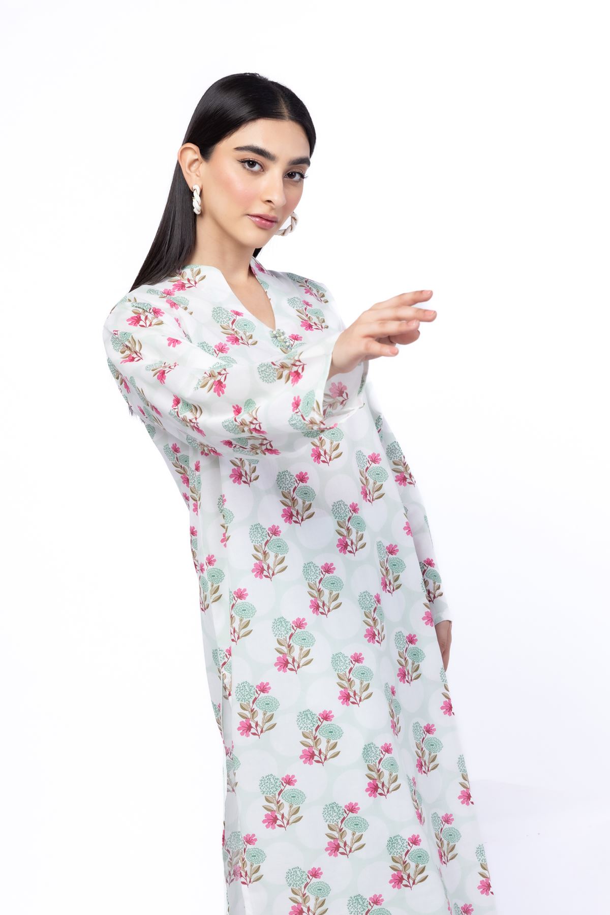 Printed Lawn Fabrics 2 Piece | Top and Bottom - 25-09-11W3-02SA-VG