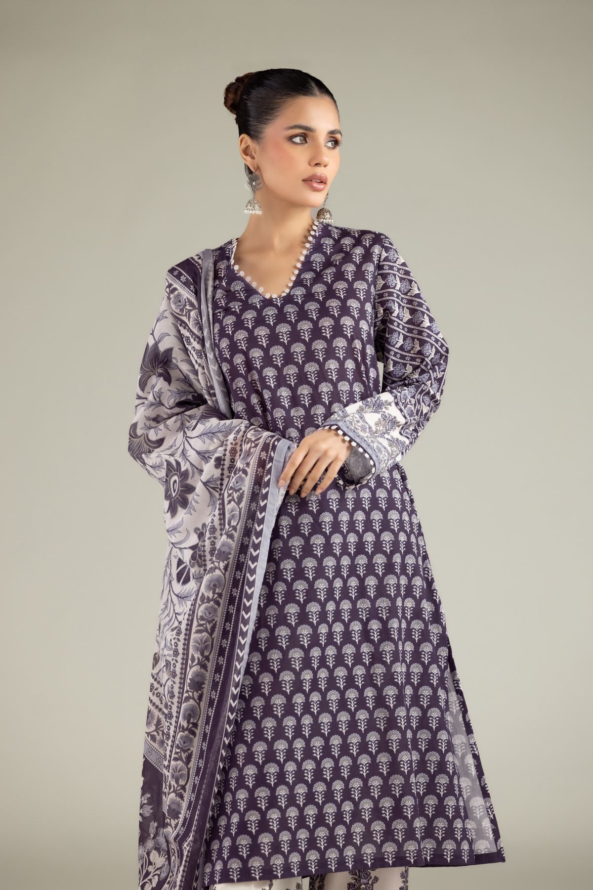 Printed Lawn Lawn Tailored 3-Piece - 25-10-11E8-08TA-VG