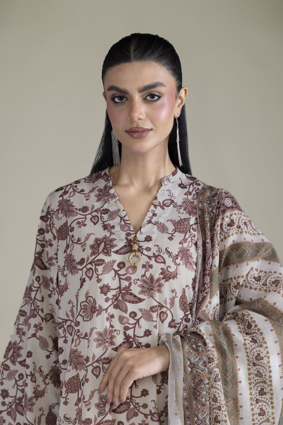 Printed Lawn Lawn Tailored 3-Piece - 1-26-102-A-F-VG
