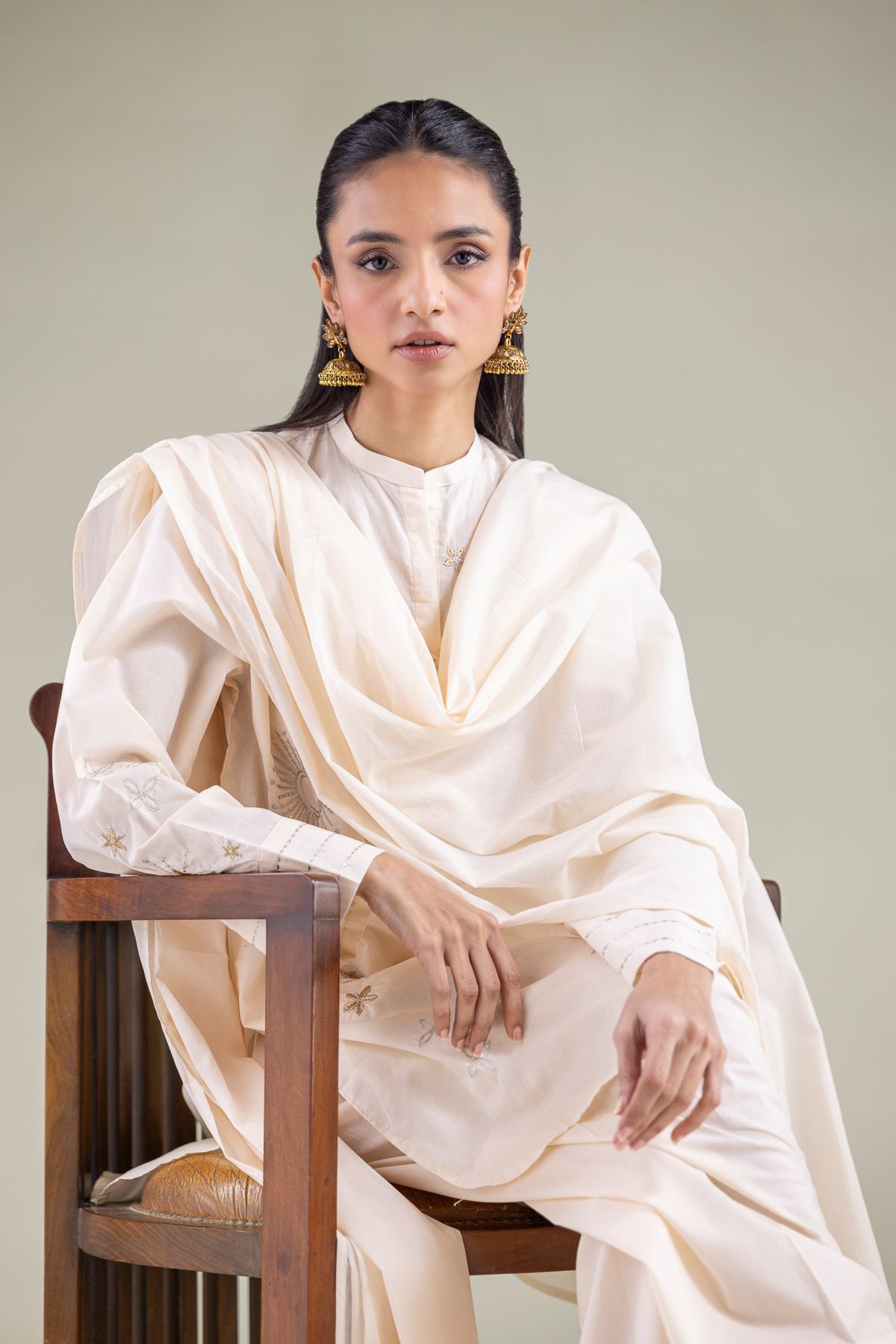 Embroidered Lawn Dupatta - 1-26-108-A-D-VG