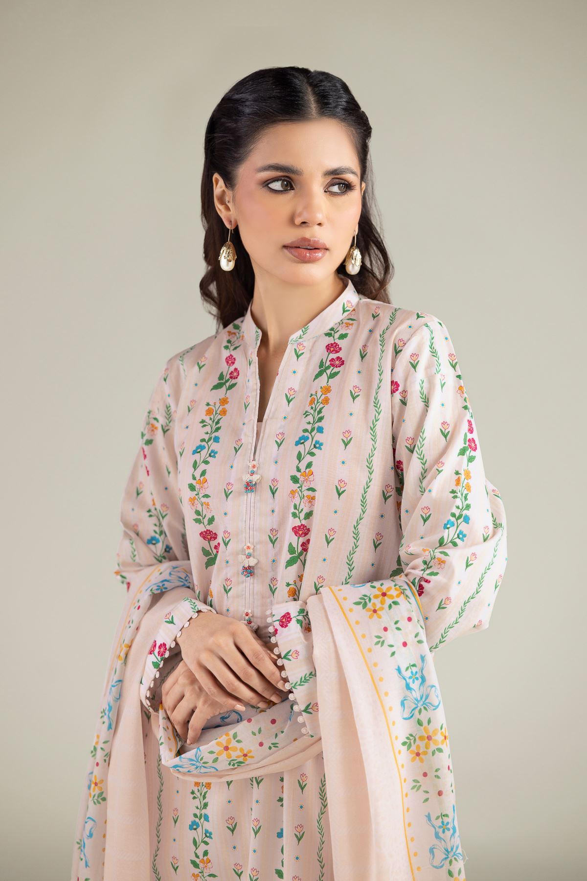 Printed Lawn Fabrics 3 Piece - A11-26-104FB2-VG
