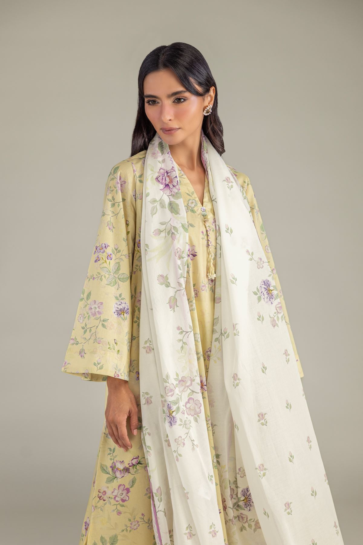 Printed Lawn Printed Lawn Dupatta - A22-26-214FH1-VG