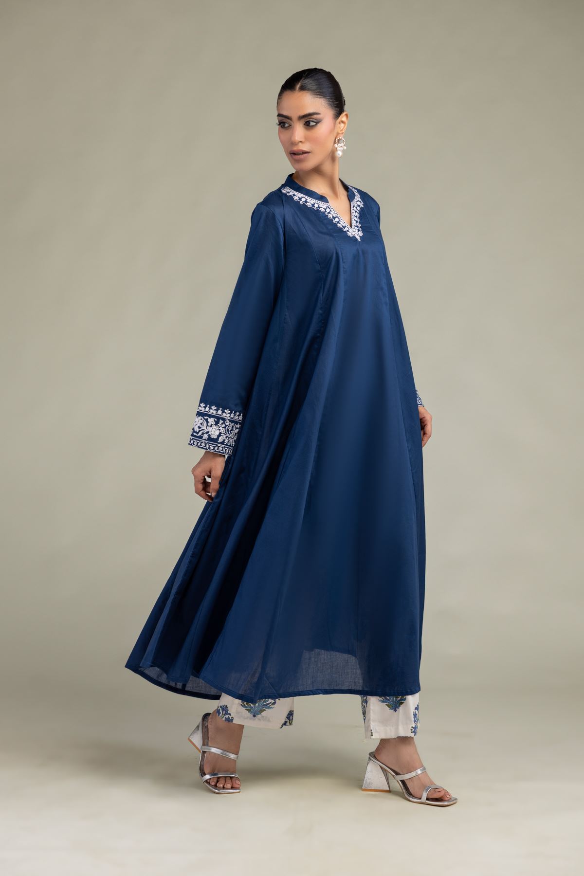 Embroidered Cambric Fabrics 2 Piece | Top and Bottom - A22-26-209FB1-VG