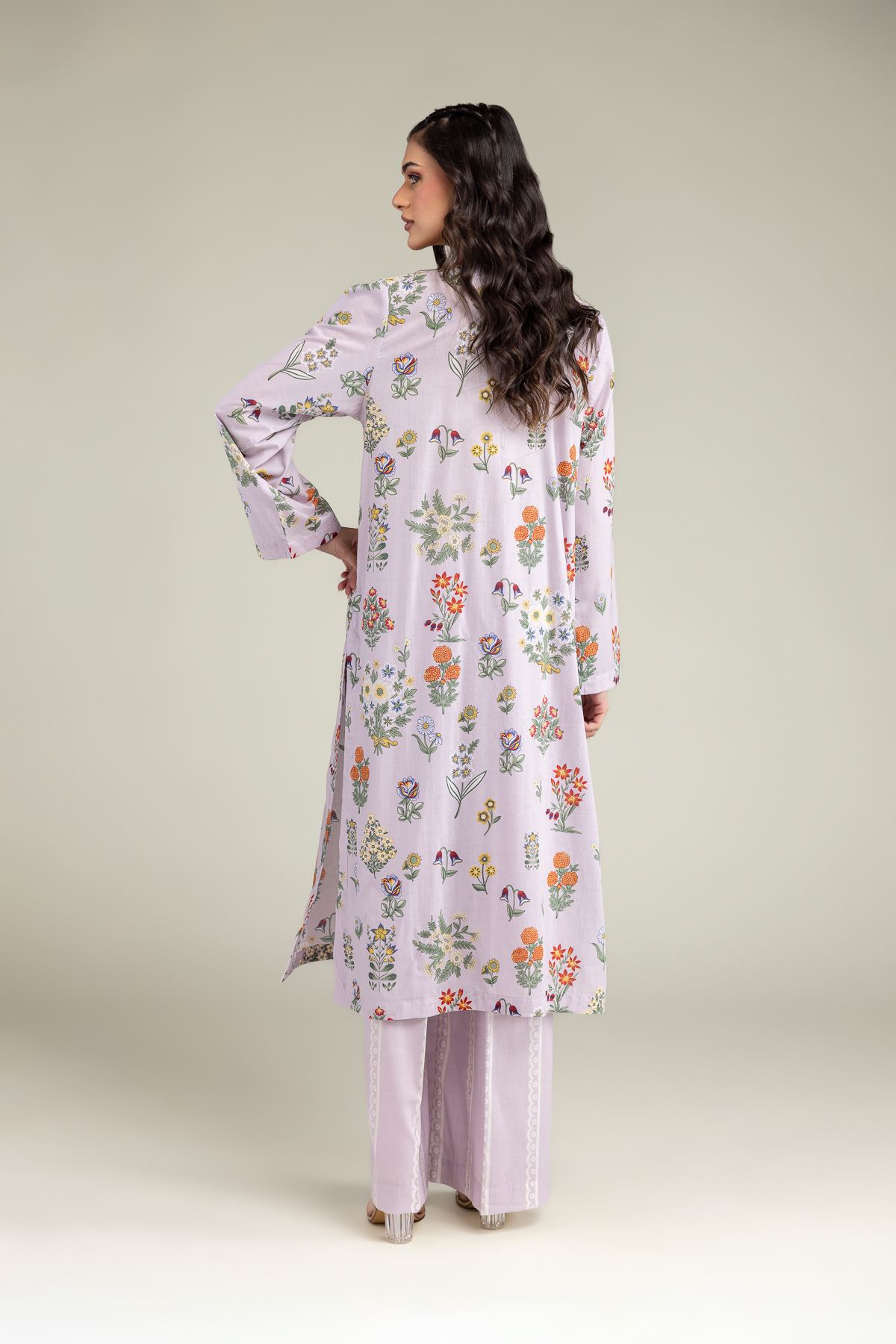 Embroidered Lawn Fabrics 2 Piece | Top and Bottom - A22-26-209FB1-VG